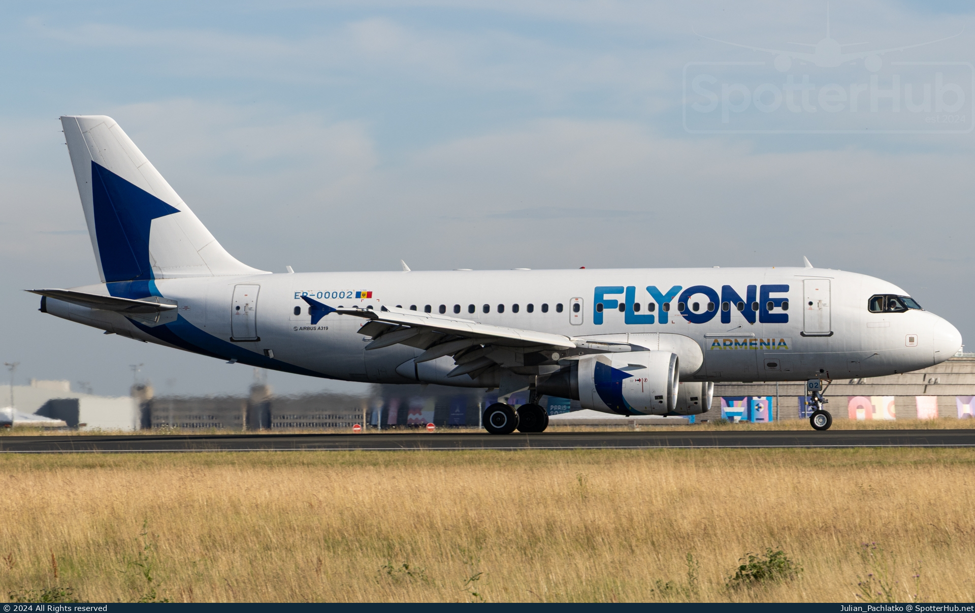 Photo of ER-00002 - Airbus A319-112 operated by FlyOne Armenia