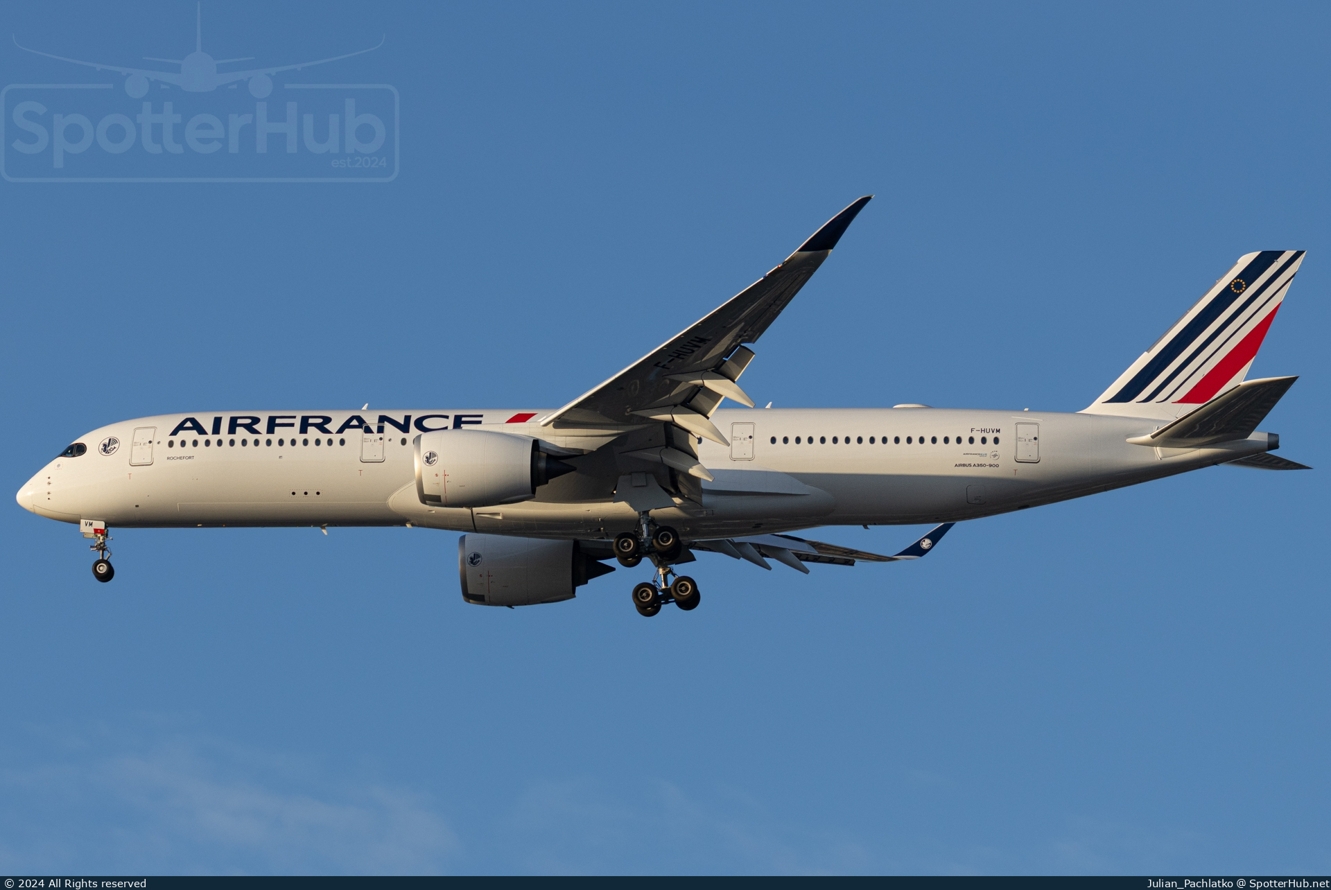 Photo of F-HUVM - Airbus A350-941 operated by Air France