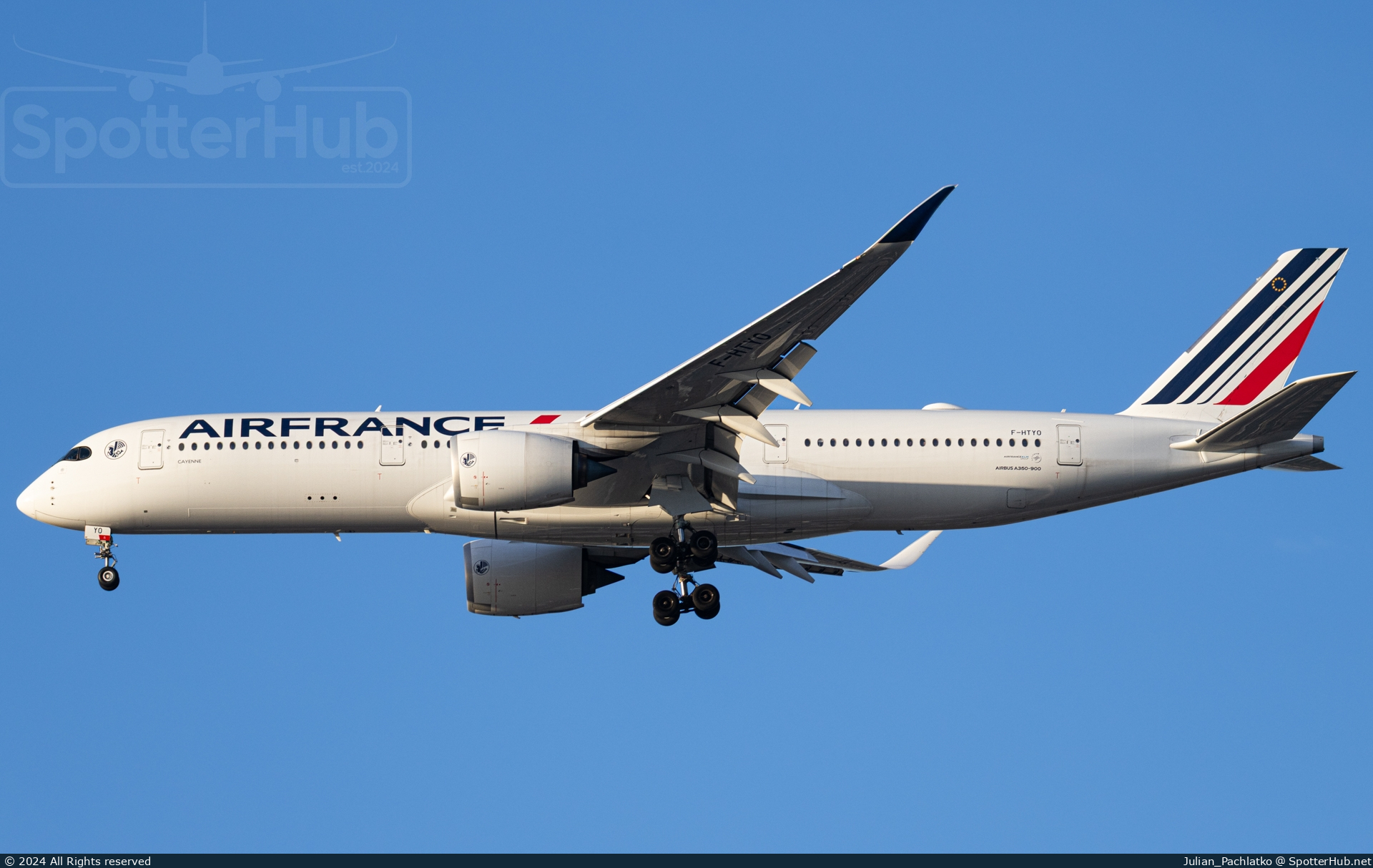 Photo of F-HTYO - Airbus A350-941 operated by Air France