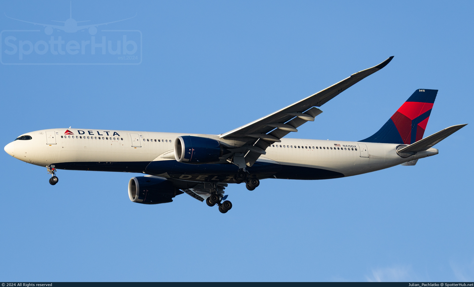 Photo of N415DX - Airbus A330-941 operated by Delta Air Lines