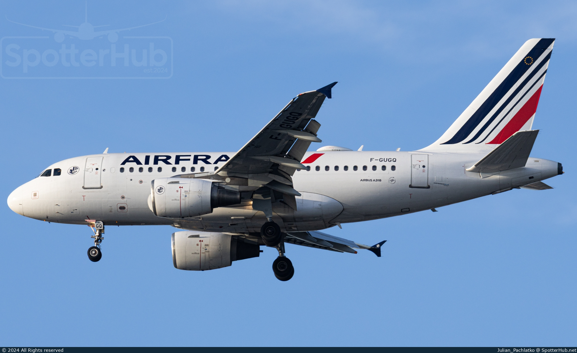 Photo of F-GUGQ - Airbus A318-111 operated by Air France