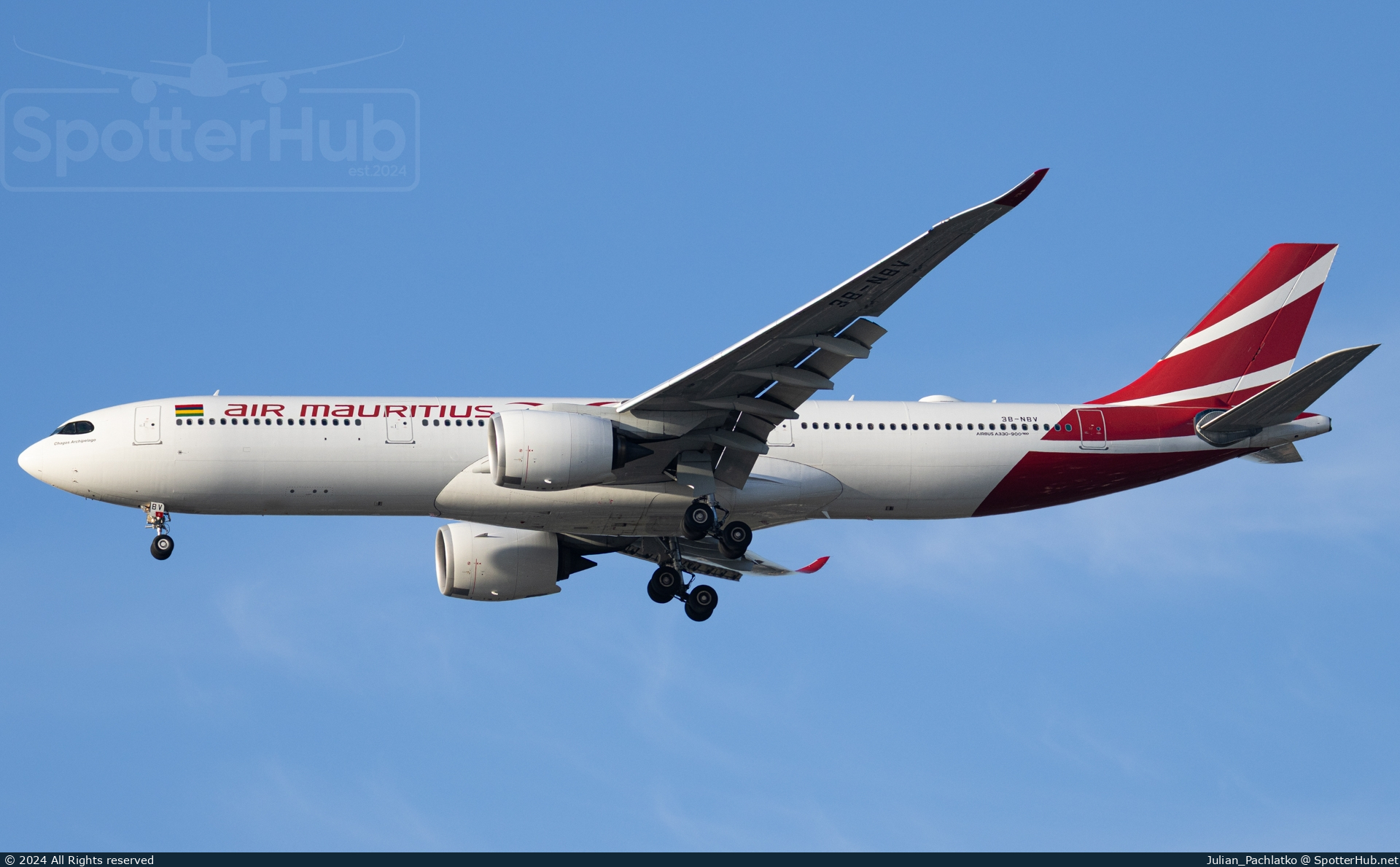 Photo of 3B-NBV - Airbus A330-941 operated by Air Mauritius
