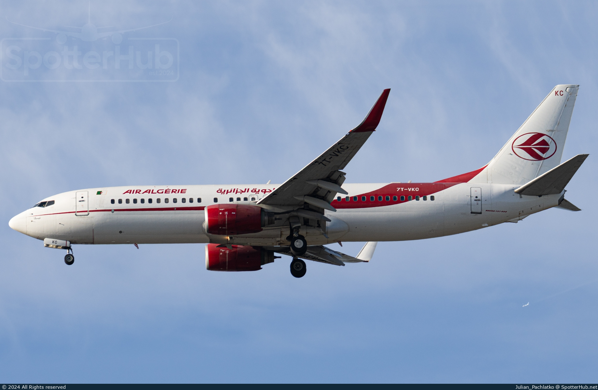 Photo of 7T-VKC - Boeing 737-8D6 operated by Air Algérie