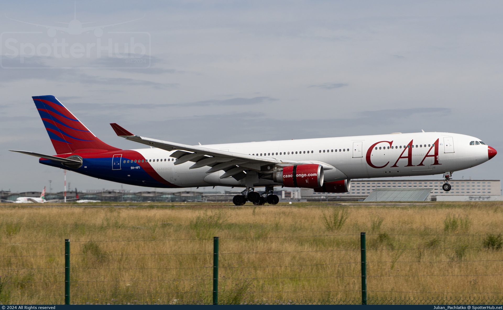 Photo of 9H-HFI - Airbus A330-302 operated by CAA Compagnie Africaine d'Aviation (opb Hi Fly Malta)