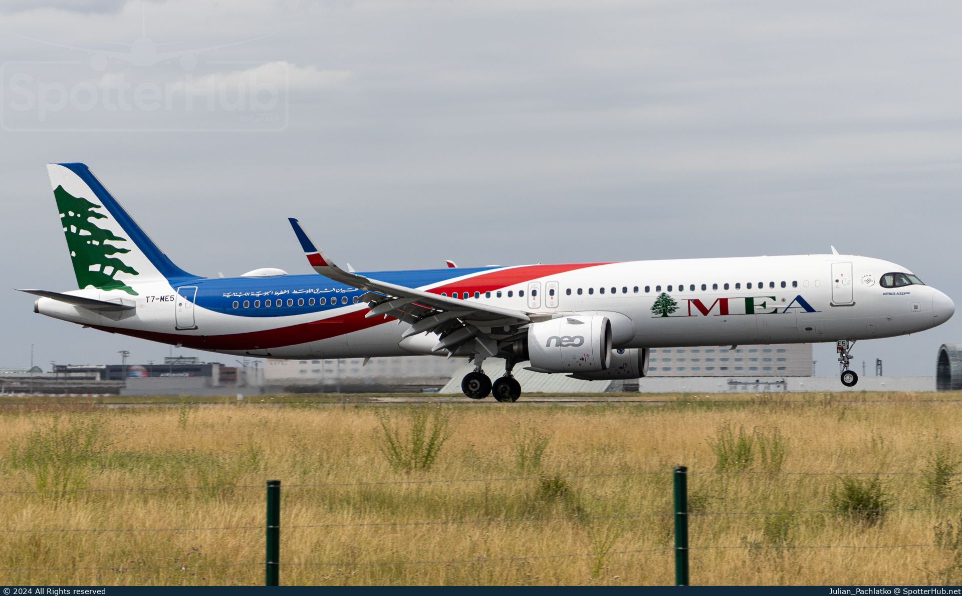 Photo of T7-ME5 - Airbus A321-271NX operated by MEA Middle East Airlines