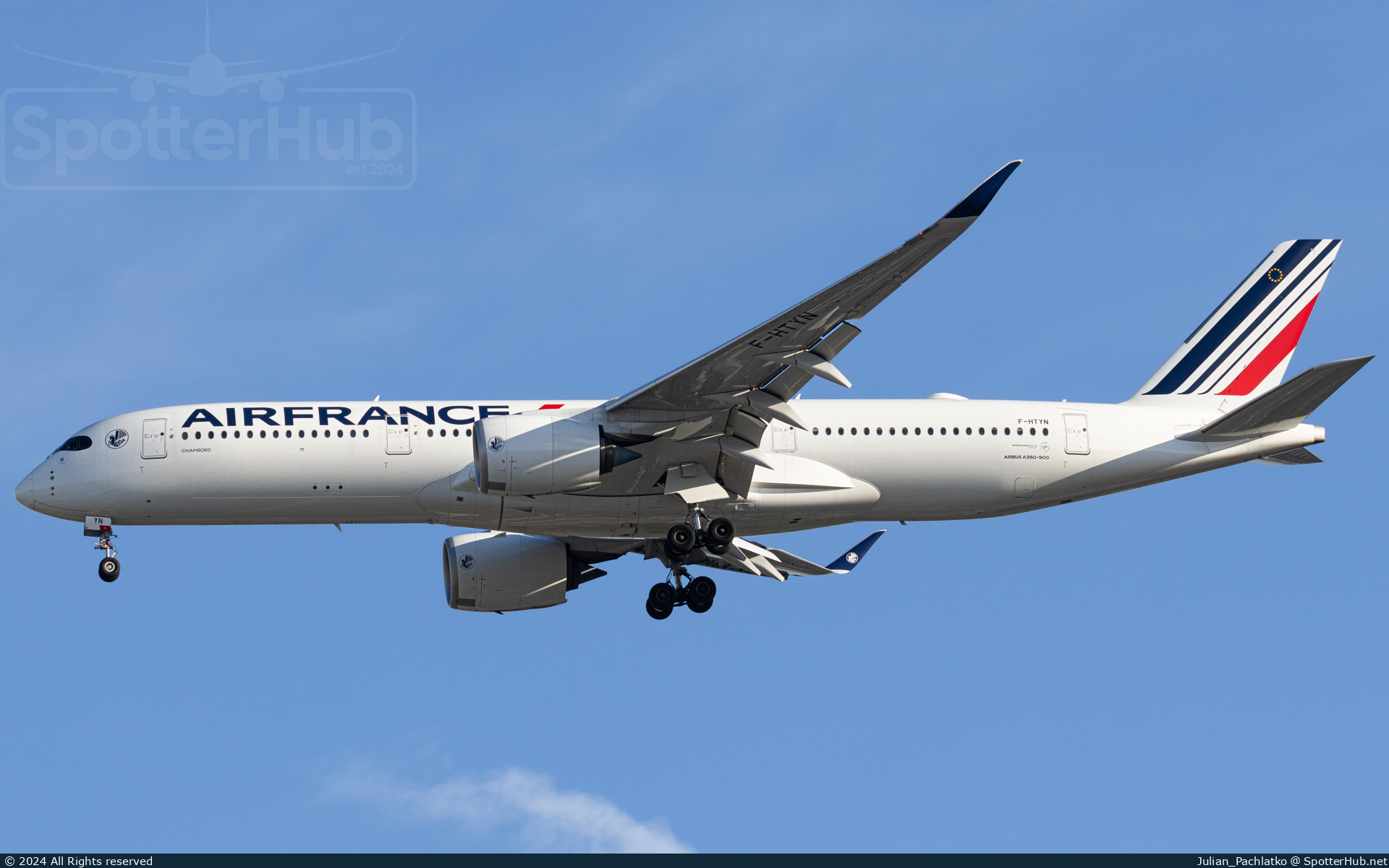 Photo of F-HTYN - Airbus A350-941 operated by Air France