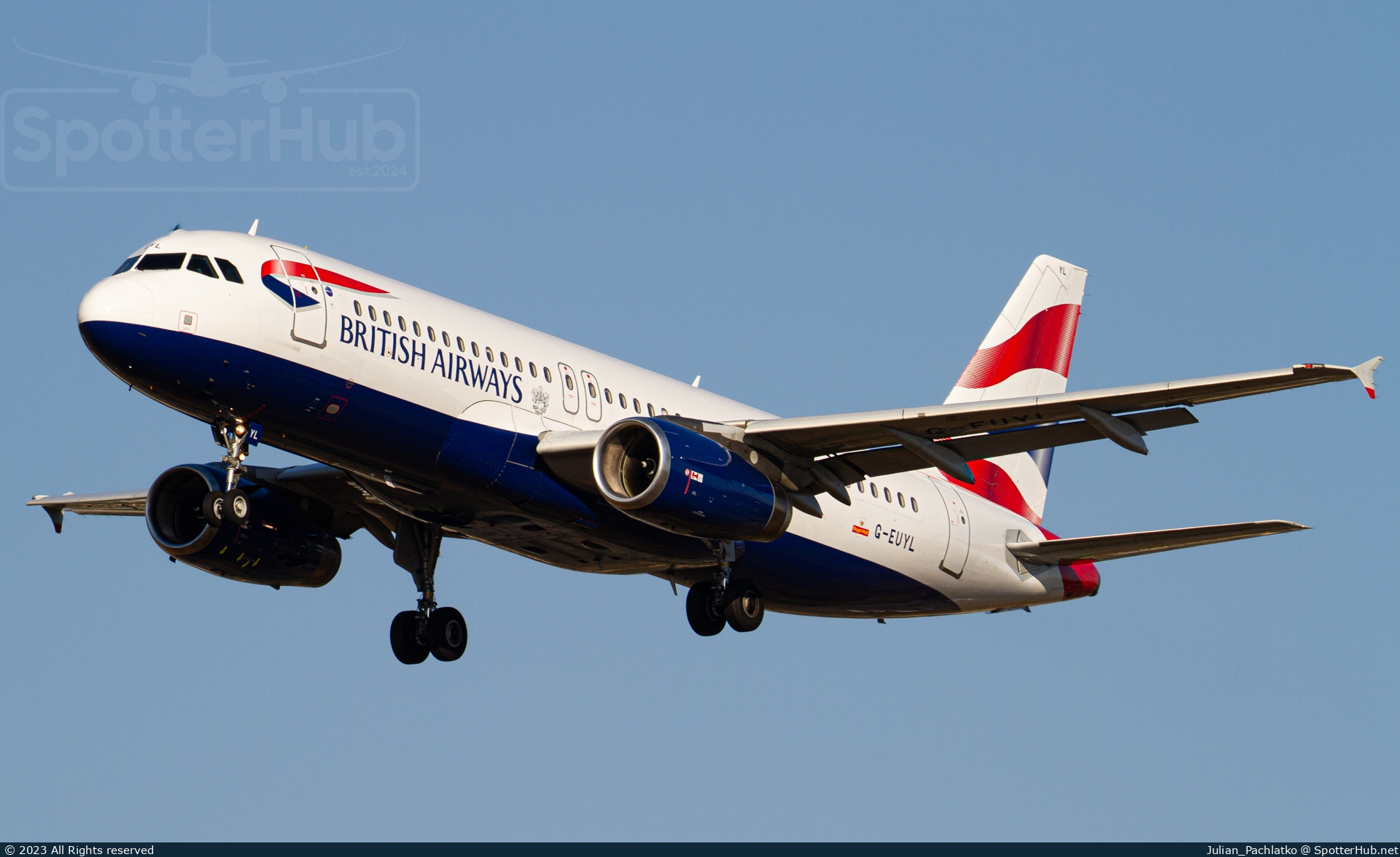 Photo of G-EUYL - Airbus A320-232 operated by British Airways