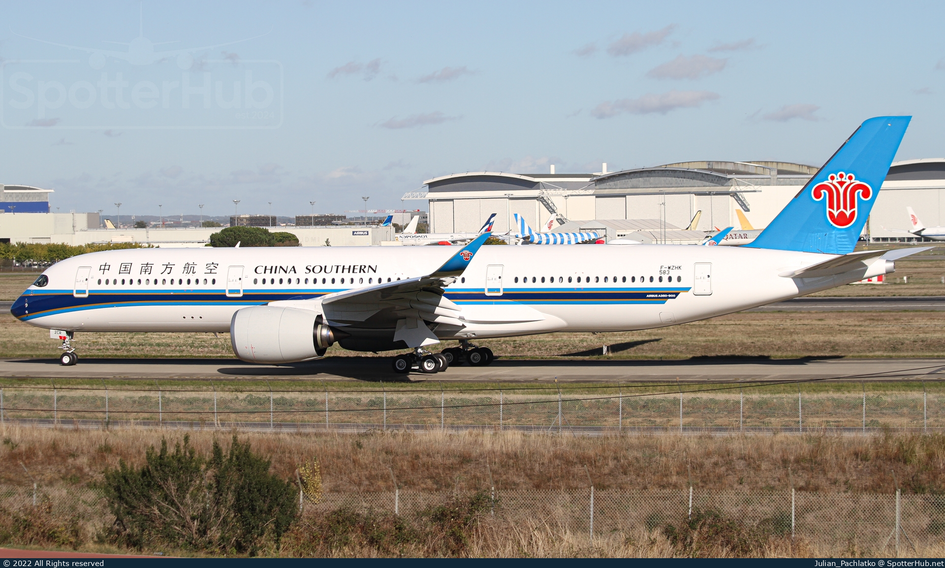 Photo of F-WZHK - Airbus A350-941 operated by China Southern Airlines