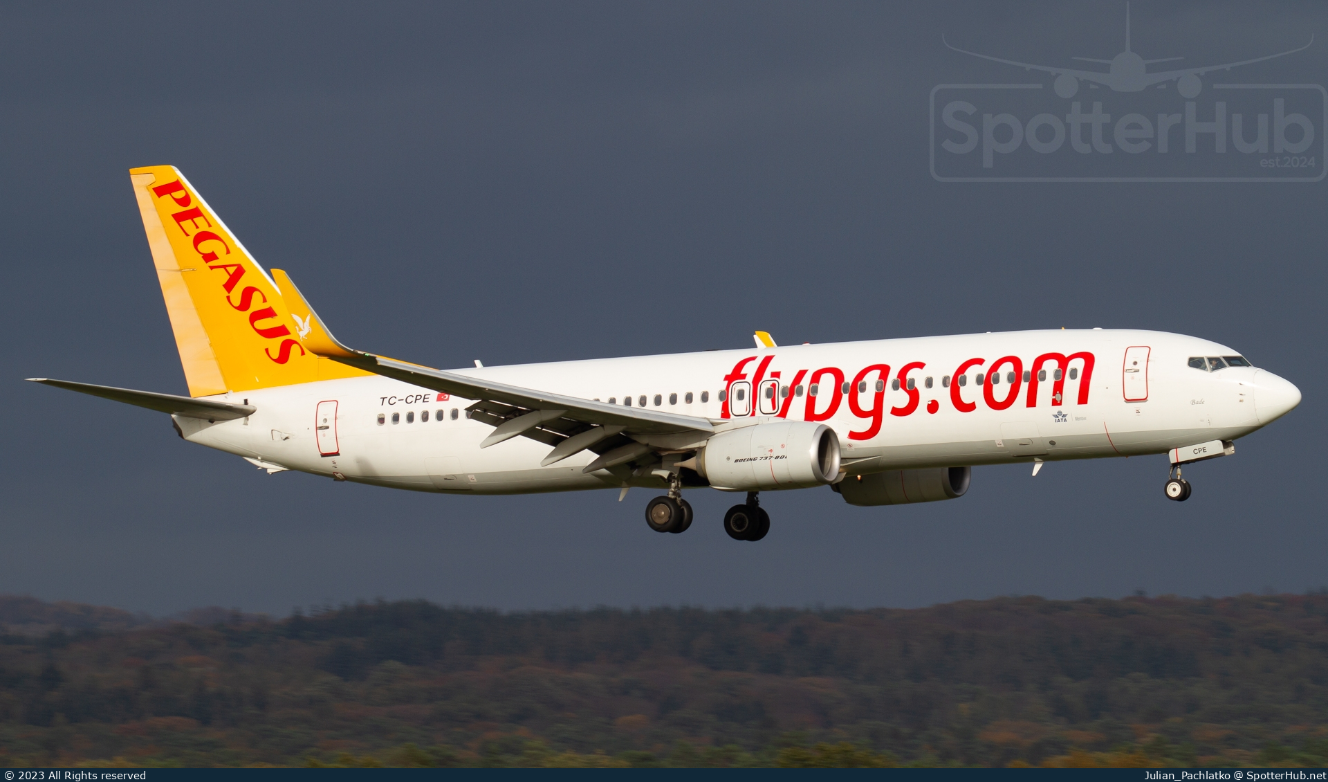 Photo of TC-CPE - Boeing 737-82R operated by Pegasus Airlines