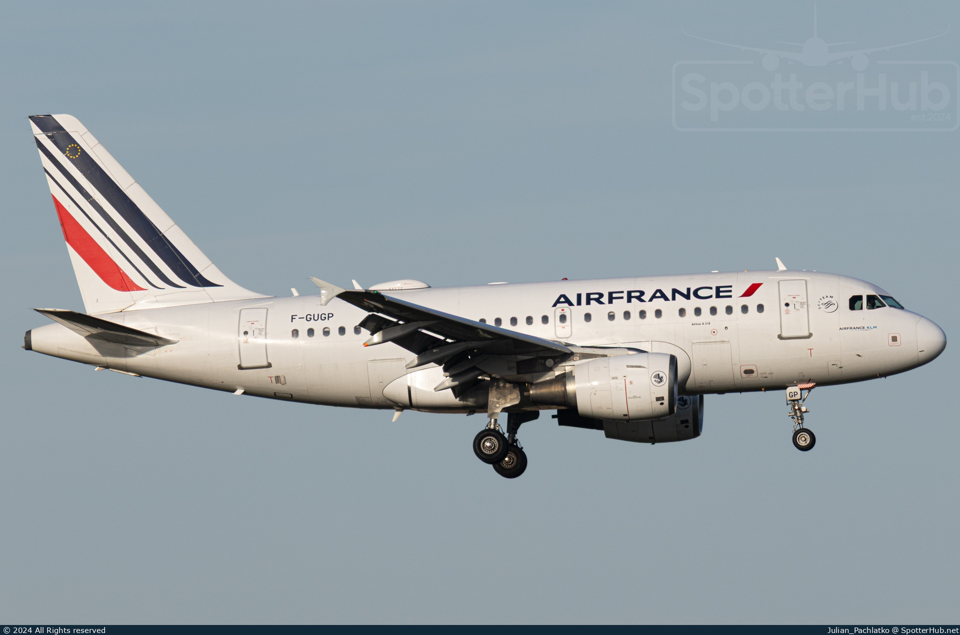 Photo of F-GUGP - Airbus A318-111 operated by Air France