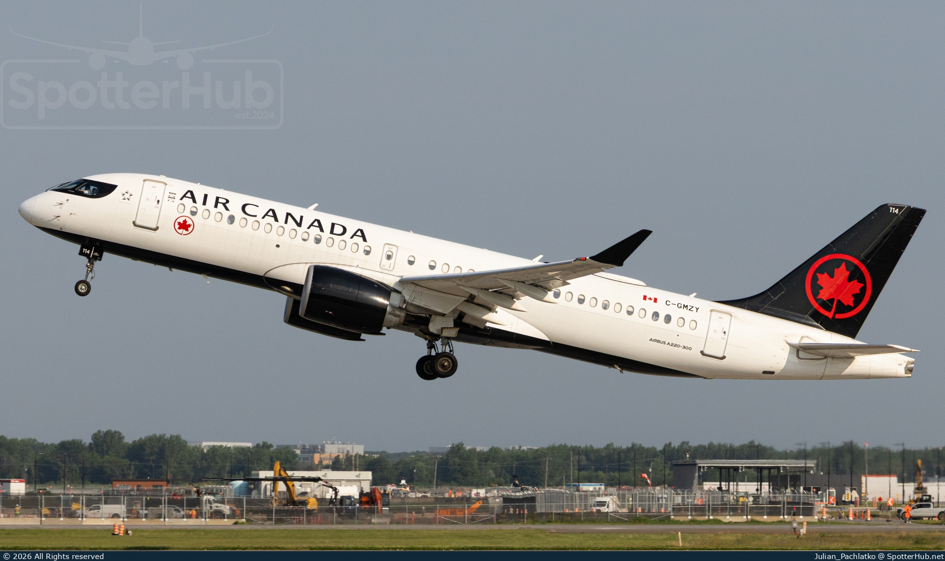 Photo of C-GMZY - Airbus A220-300 operated by Air Canada