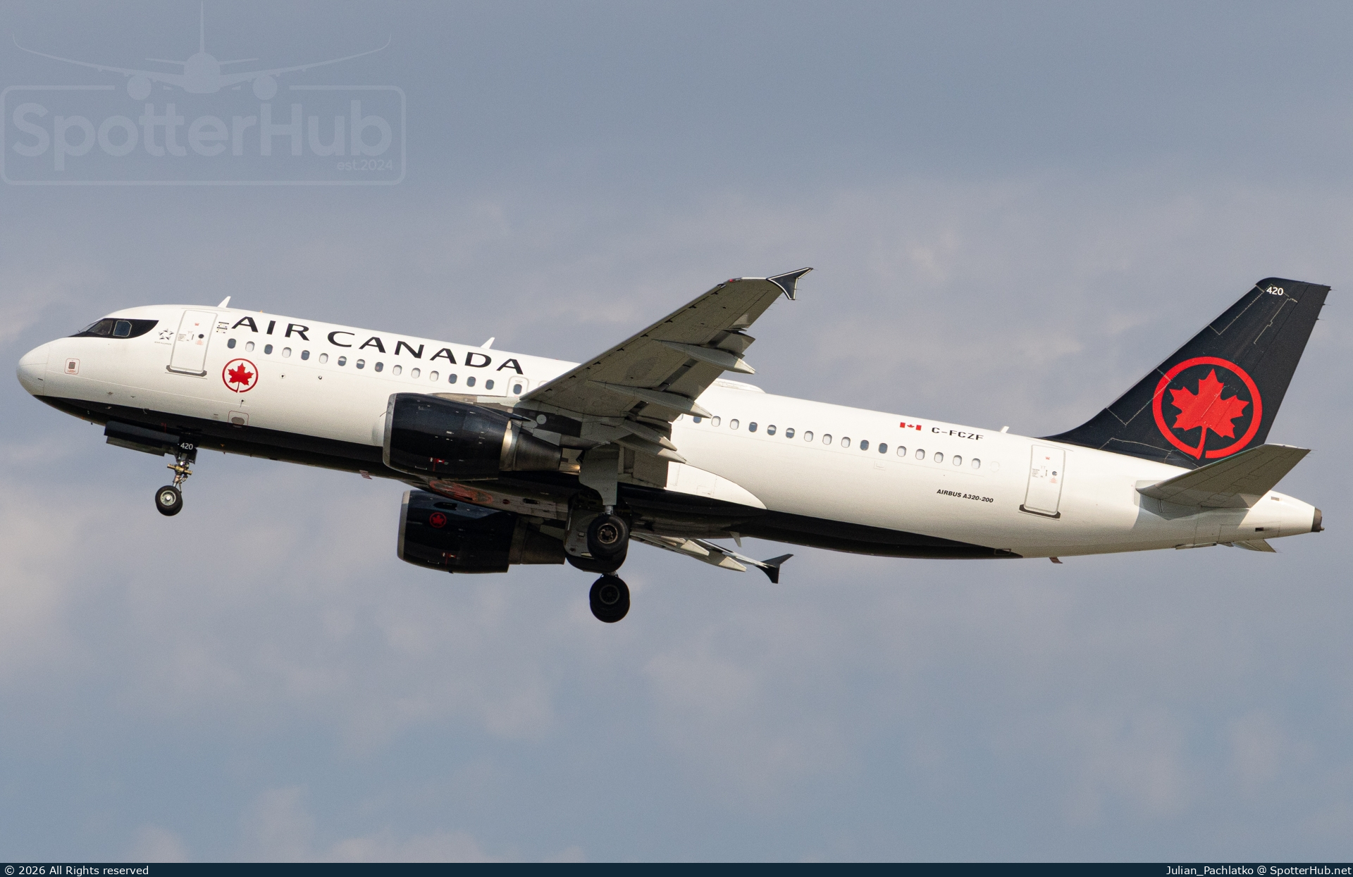 Photo of C-FCZF - Airbus A320-214 operated by Air Canada