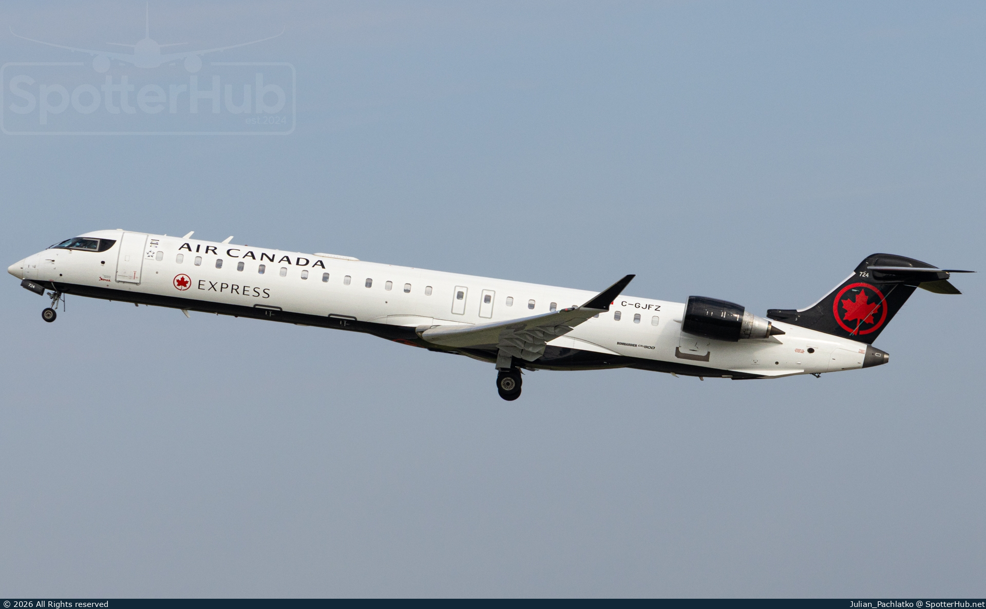 Photo of C-GJFZ - Bombardier CRJ-900LR operated by Air Canada Express (opb Jazz Air)