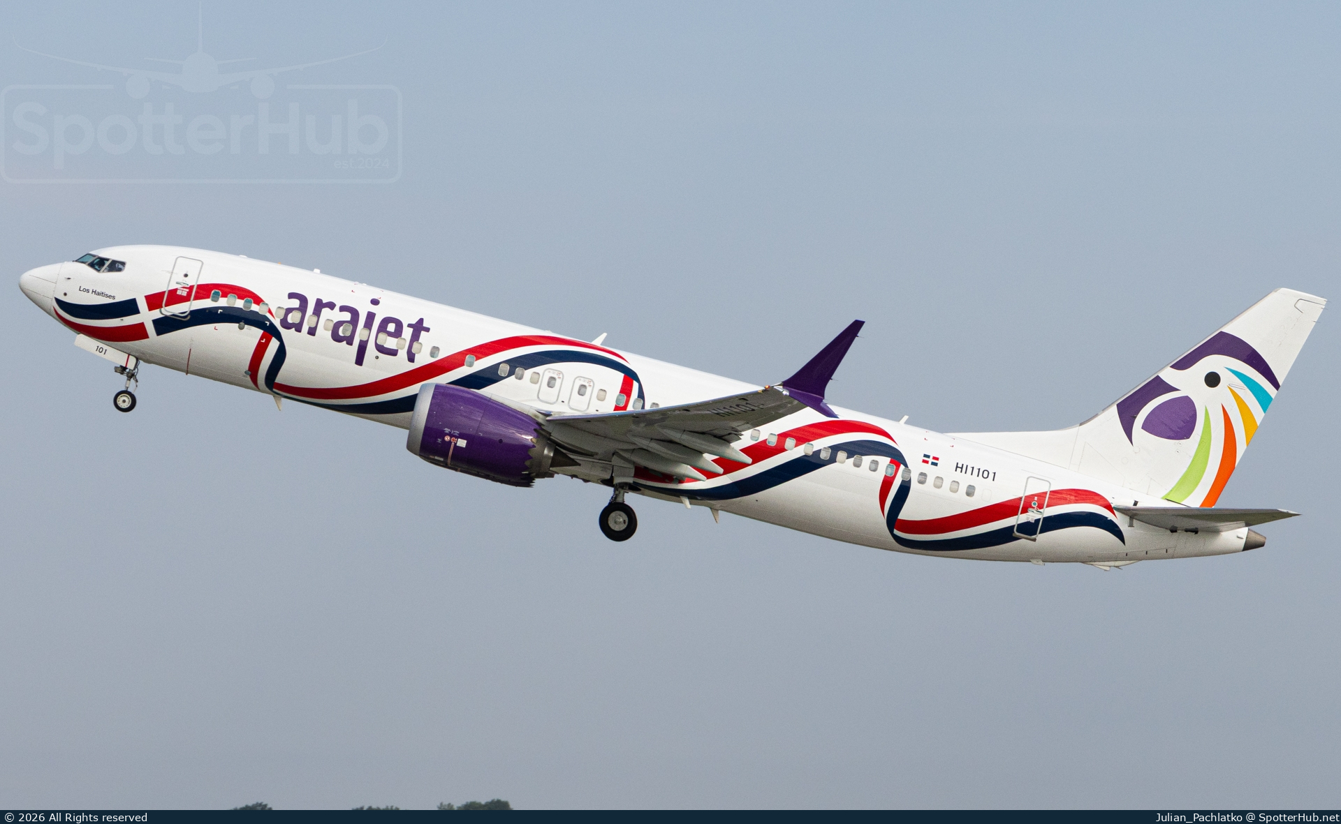 Photo of HI1101 - Boeing 737 MAX 8 operated by Arajet