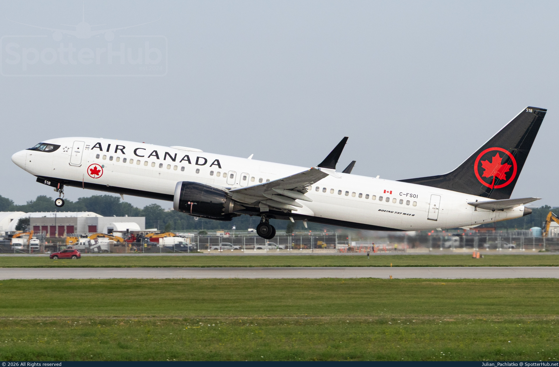 Photo of C-FSOI - Boeing 737 MAX 8 operated by Air Canada