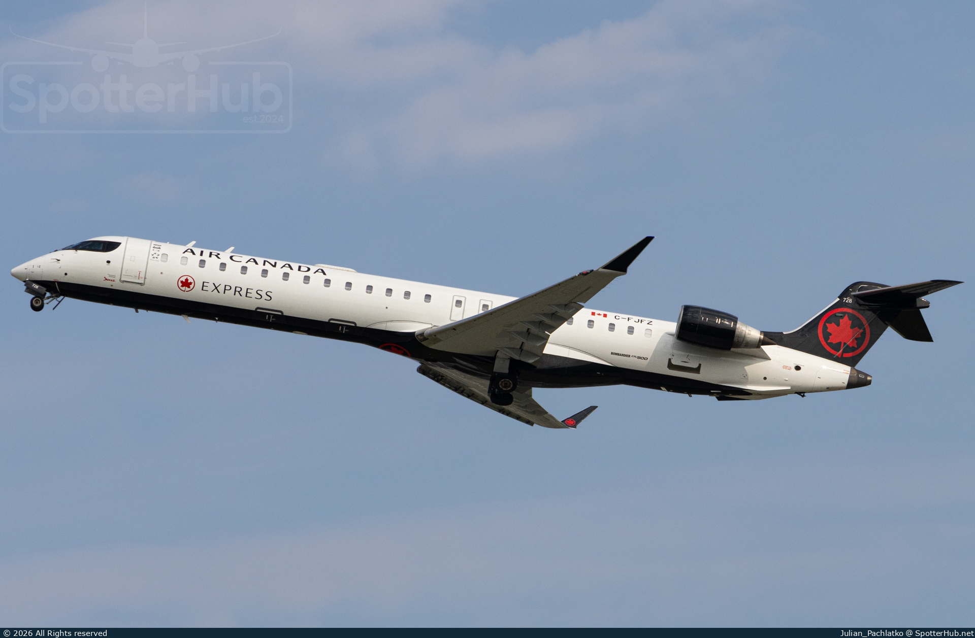Photo of C-FJFZ - Bombardier CRJ-900LR operated by Air Canada Express (opb Jazz Air)