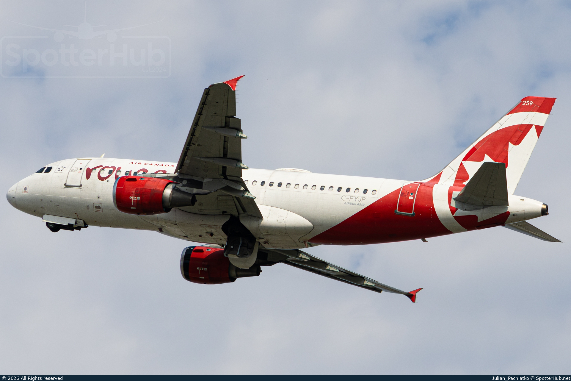 Photo of C-FYJP - Airbus A319-114 operated by Air Canada Rouge