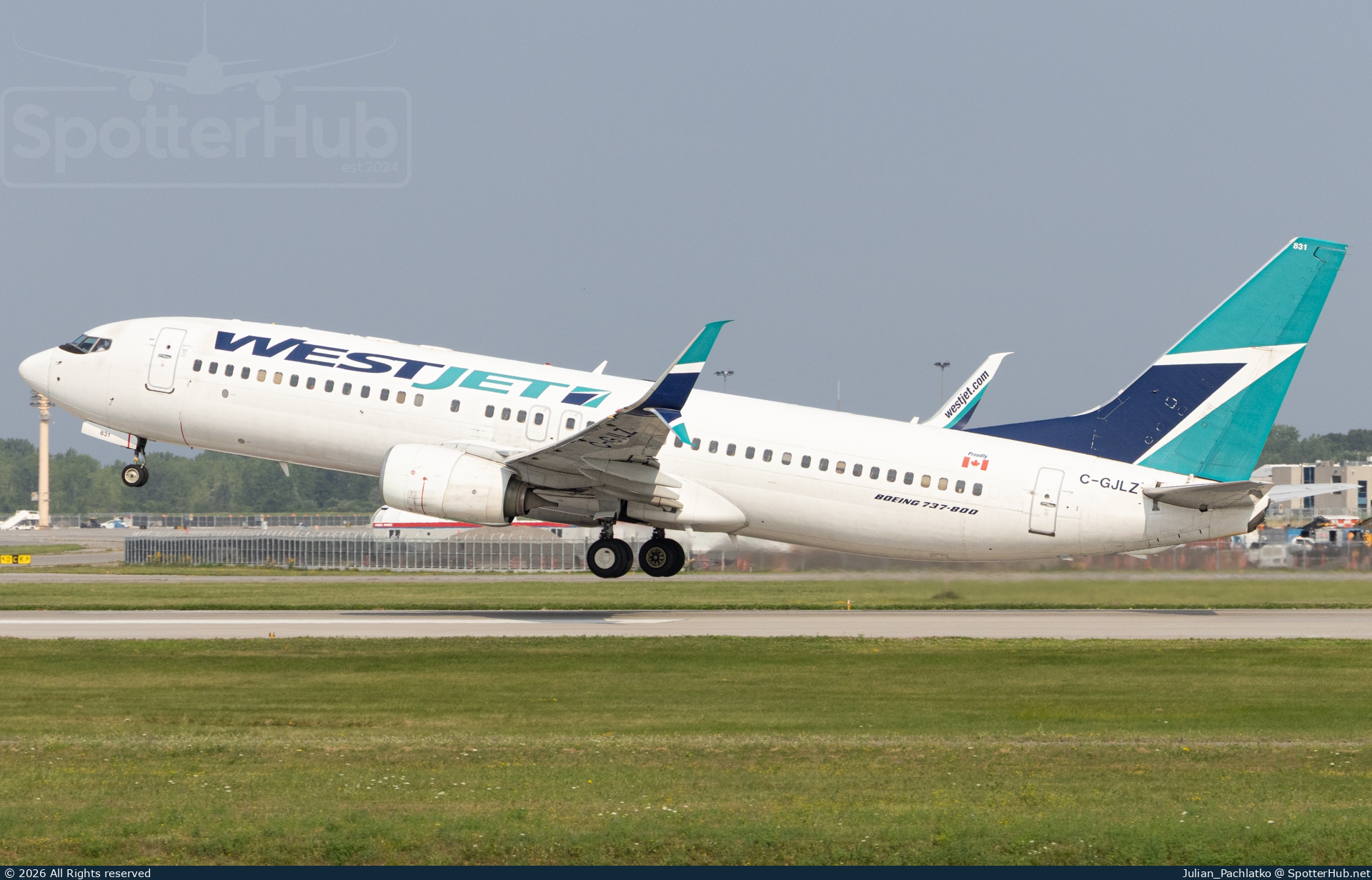 Photo of C-GJLZ - Boeing 737-8CT operated by WestJet Airlines