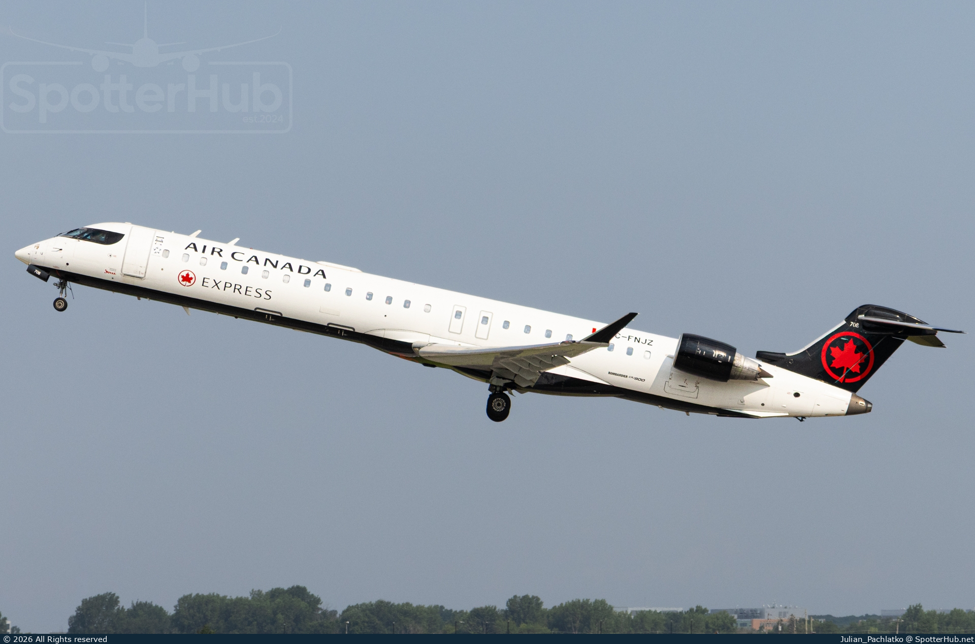 Photo of C-FNJZ - Bombardier CRJ-900LR operated by Air Canada Express (opb Jazz Air)