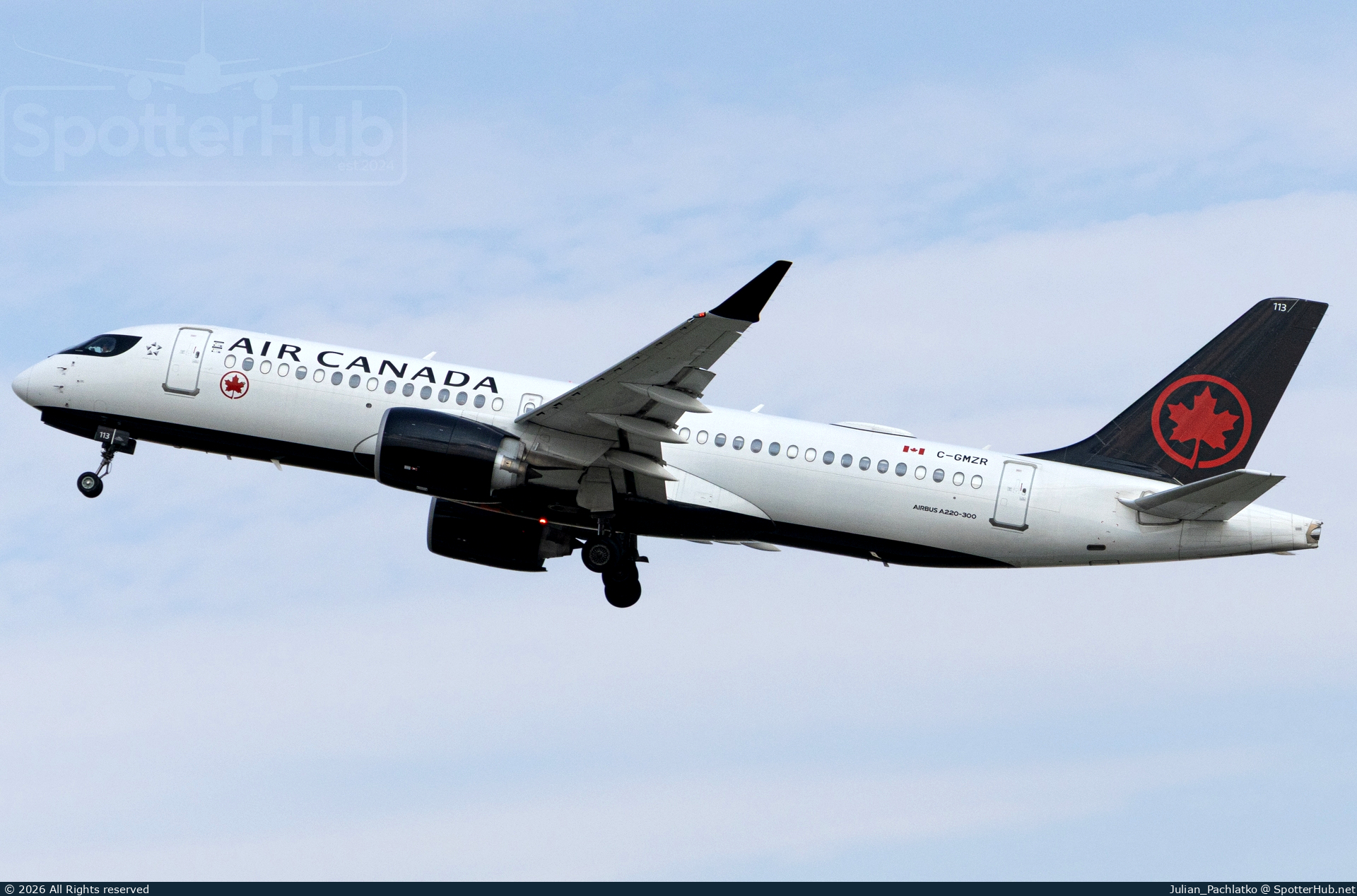 Photo of C-GMZR - Airbus A220-300 operated by Air Canada