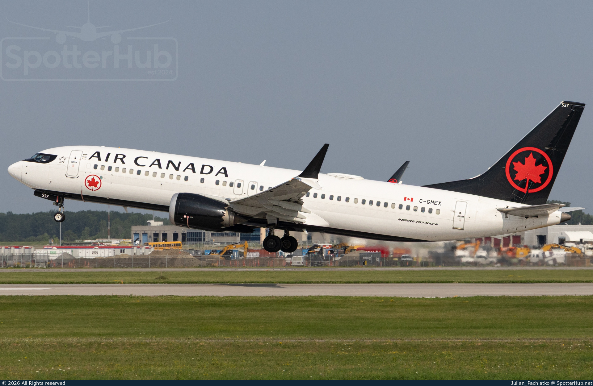 Photo of C-GMEX - Boeing 737 MAX 8 operated by Air Canada