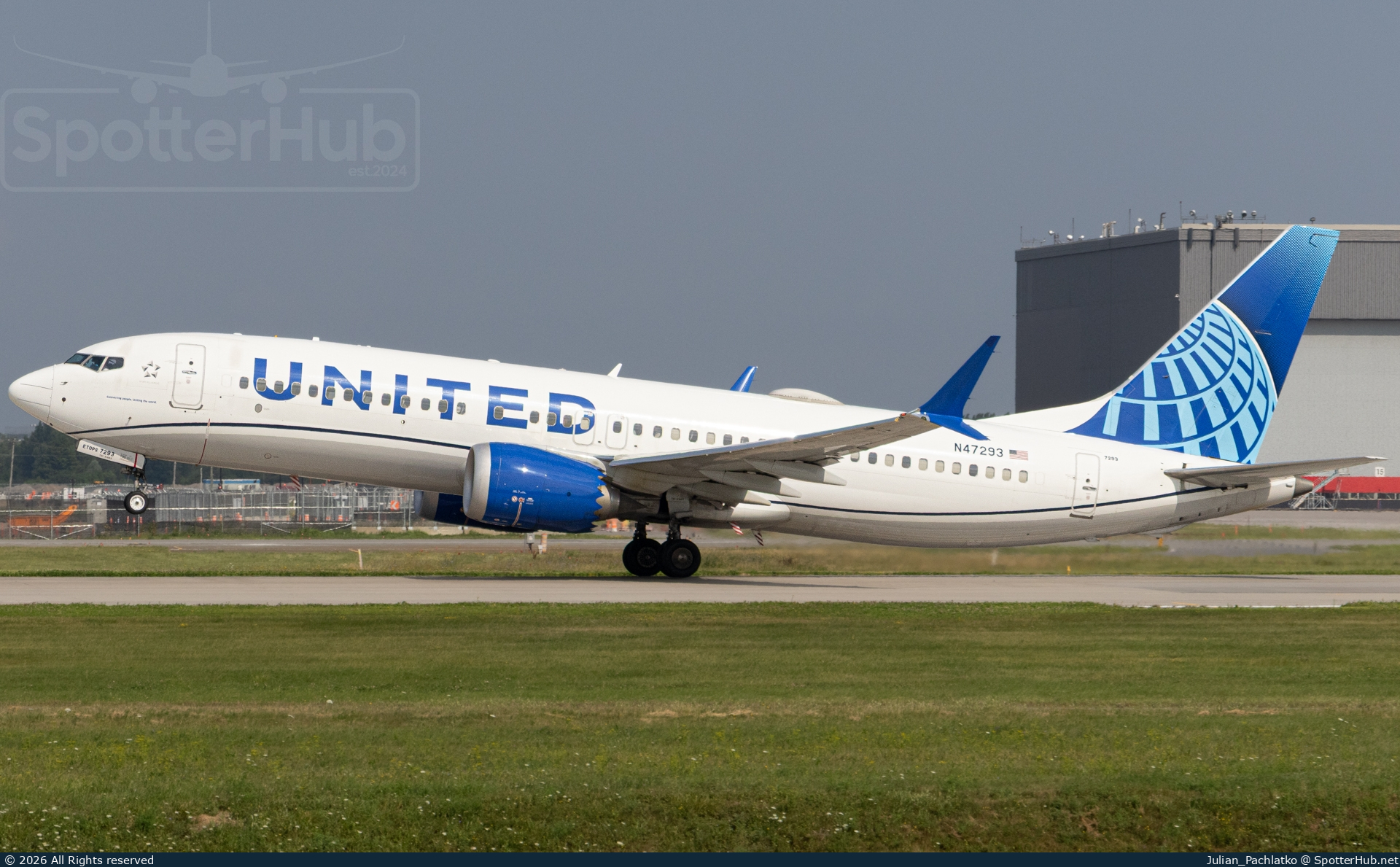 Photo of N47293 - Boeing 737 MAX 8 operated by United Airlines