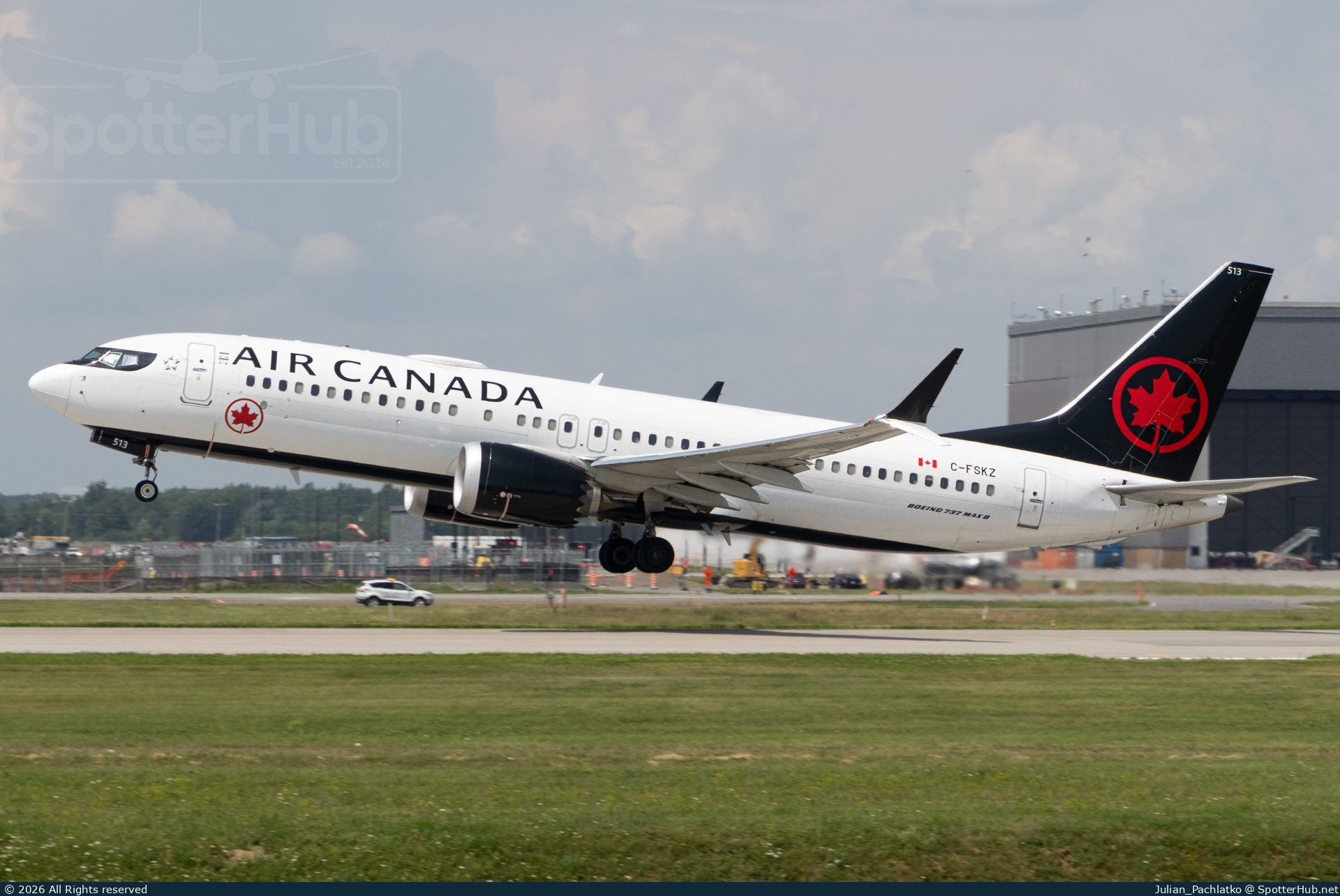Photo of C-FSKZ - Boeing 737 MAX 8 operated by Air Canada