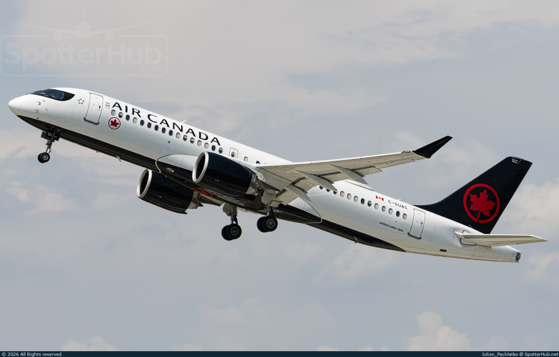 Photo of C-GUAC - Airbus A220-300 operated by Air Canada
