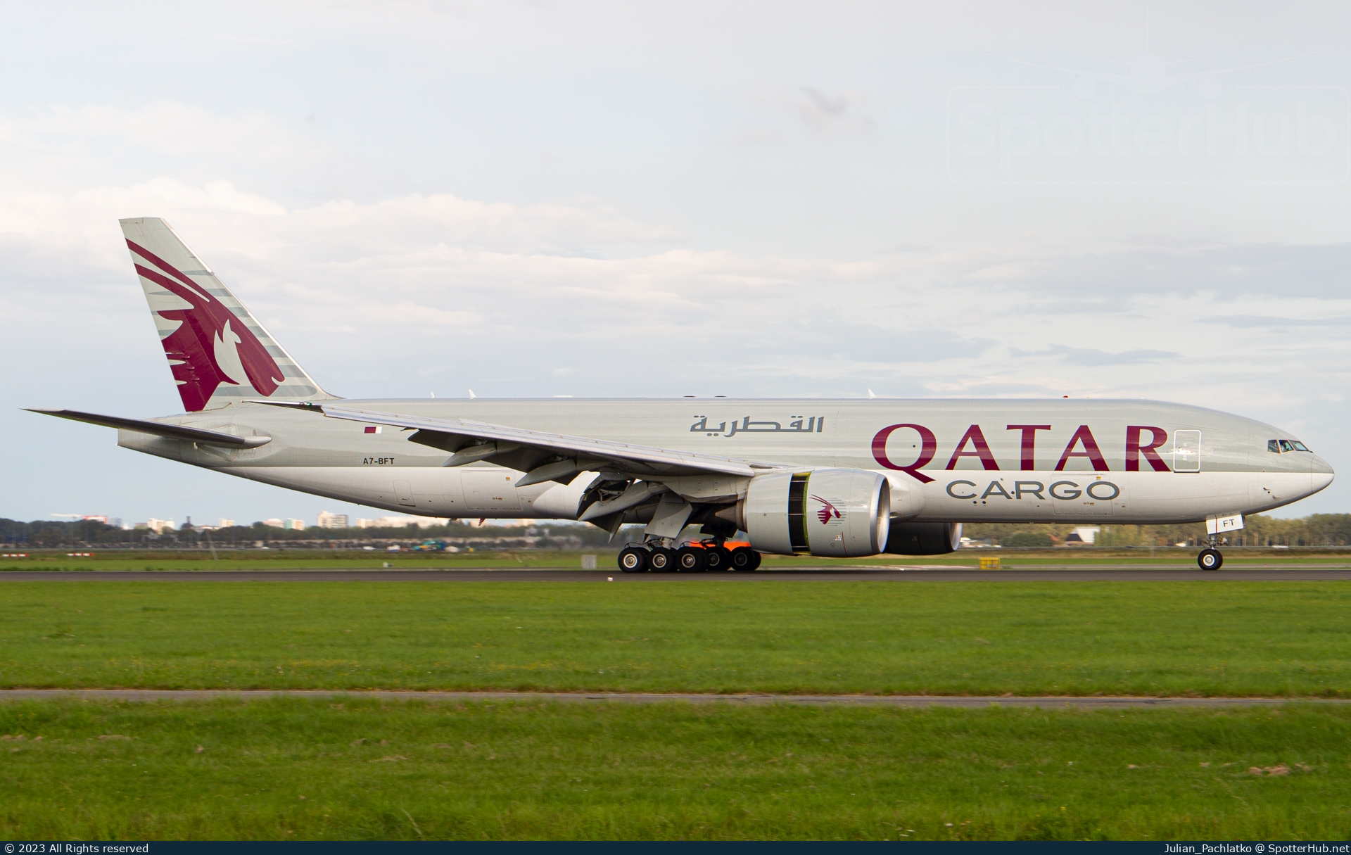 Photo of A7-BFT - Boeing 777-F operated by Qatar Airways Cargo