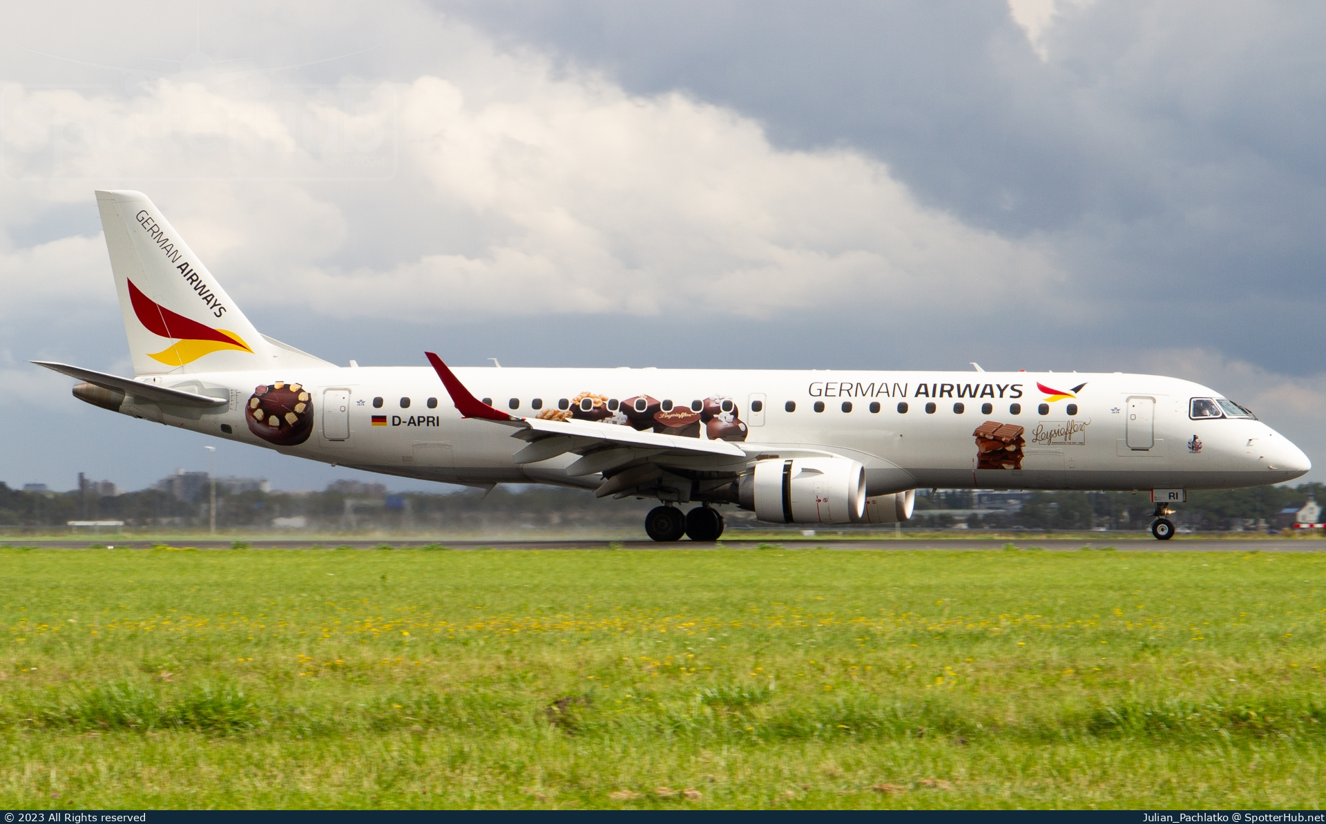 Photo of D-APRI - Embraer ERJ-190SR operated by German Airways
