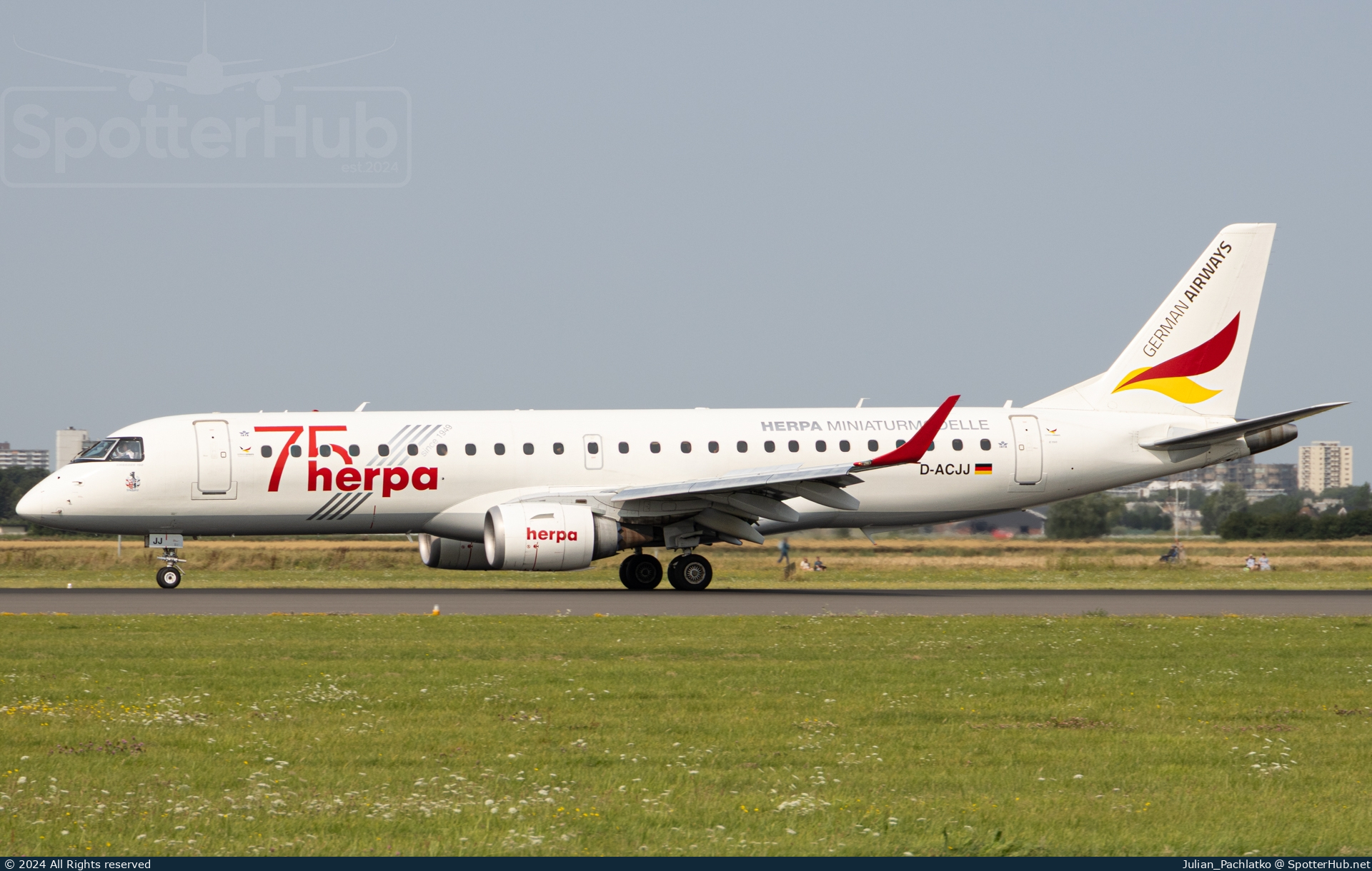 Photo of D-ACJJ - Embraer ERJ-190LR operated by German Airways