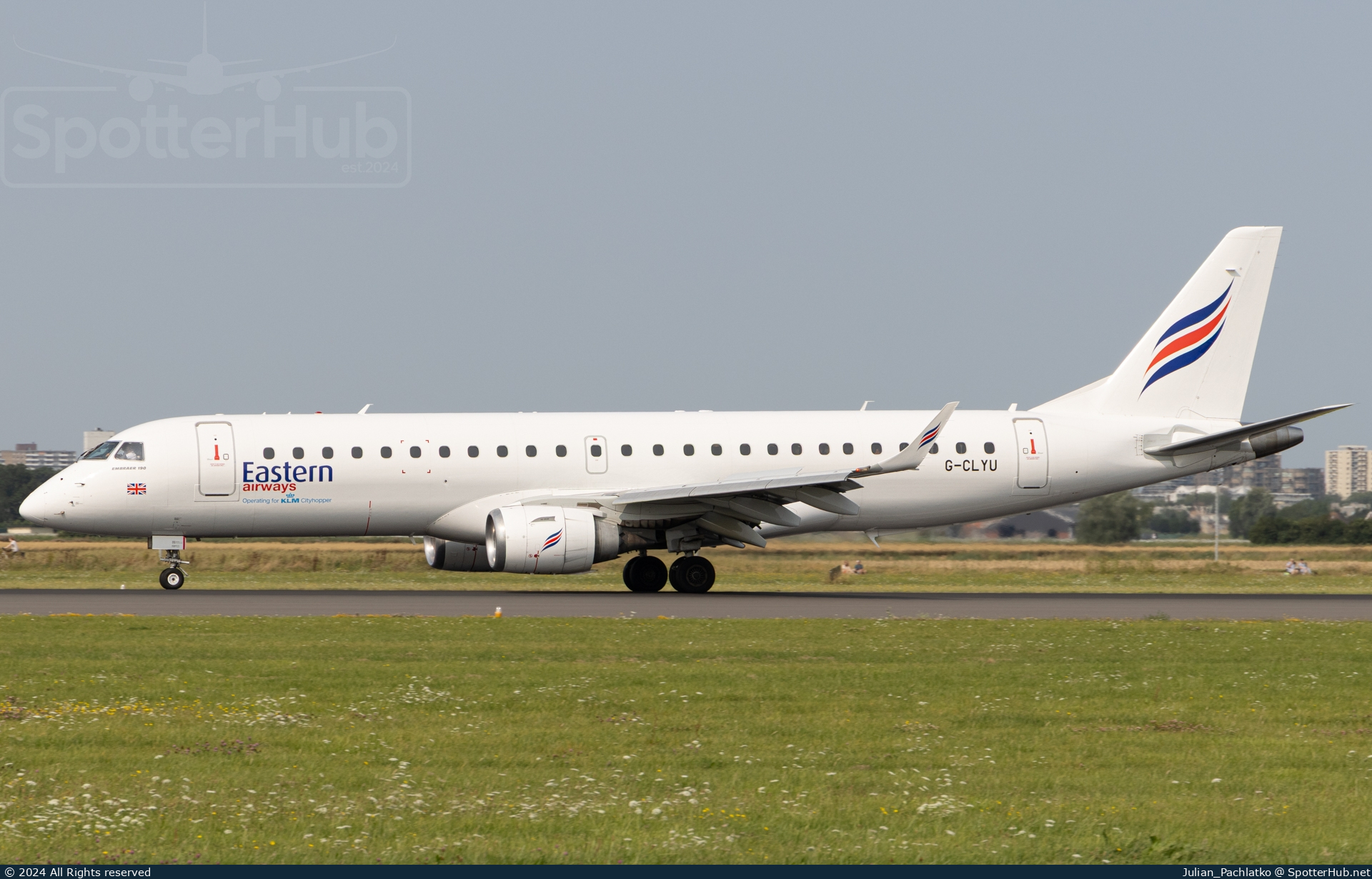 Photo of G-CLYU - Embraer ERJ-190LR operated by Eastern Airways