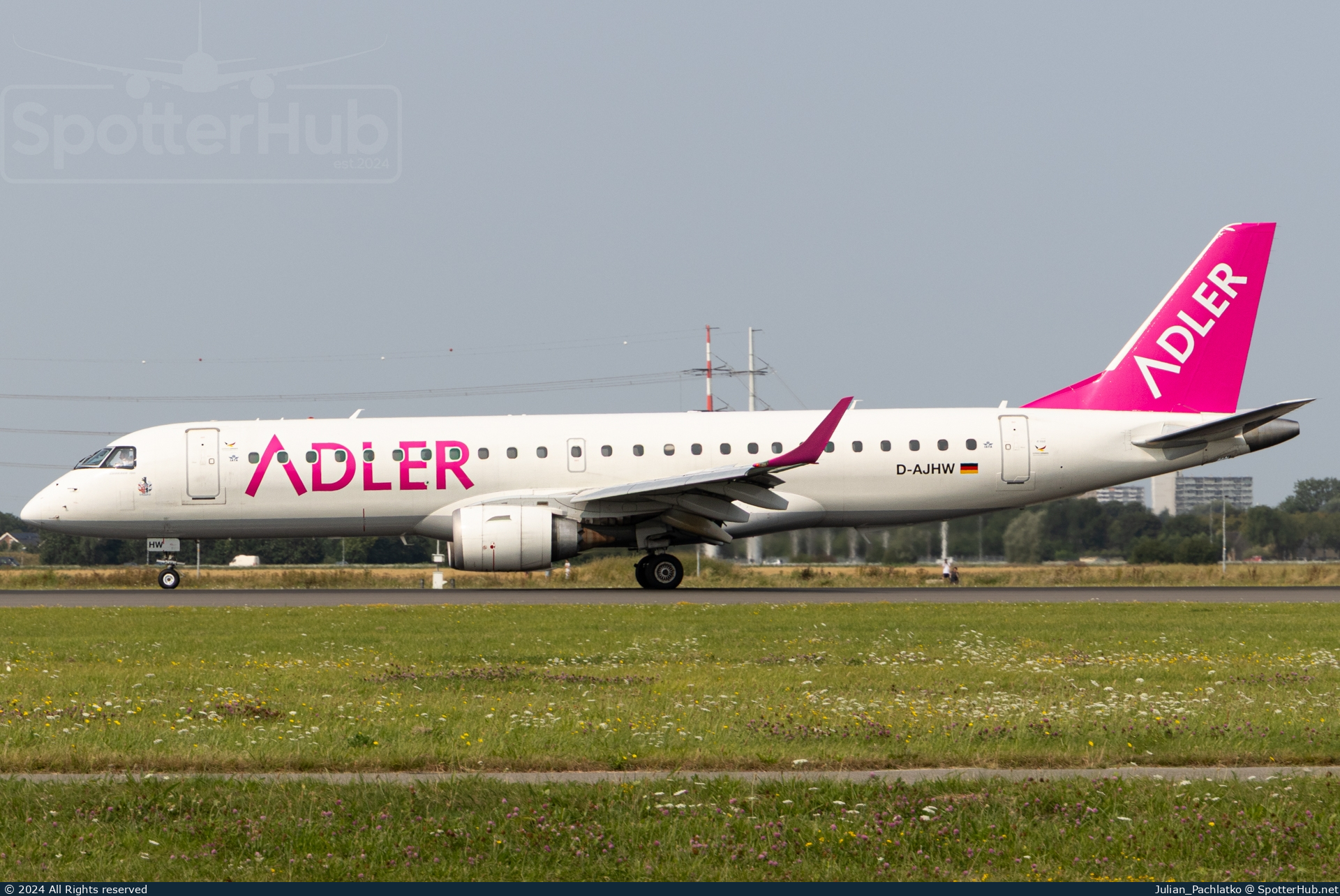 Photo of D-AJHW - Embraer ERJ-190LR operated by German Airways