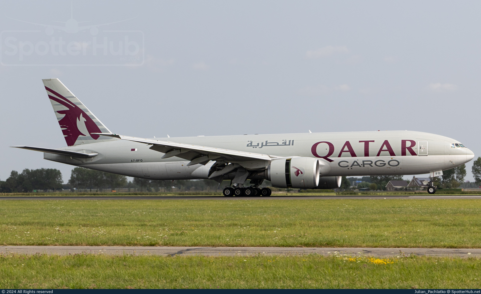 Photo of A7-BFQ - Boeing 777-F operated by Qatar Airways Cargo