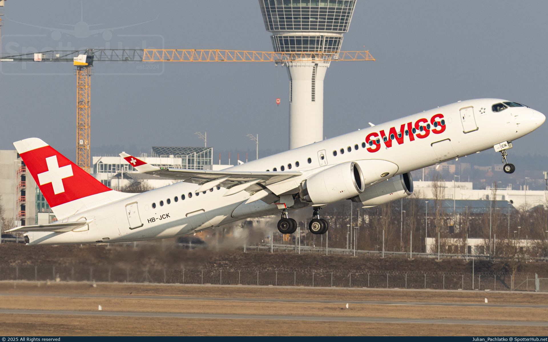 Photo of HB-JCK - Airbus A220-300 operated by Swiss International Air Lines