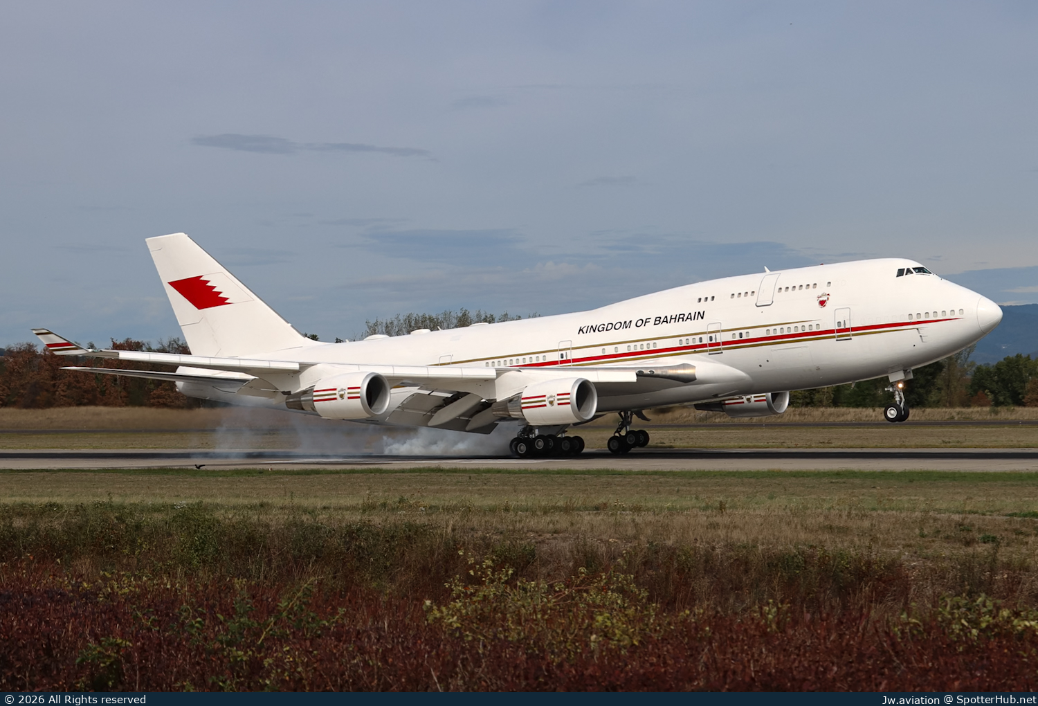 Photo of A9C-HAK - Boeing 747-4F6 operated by Bahrain Royal Flight
