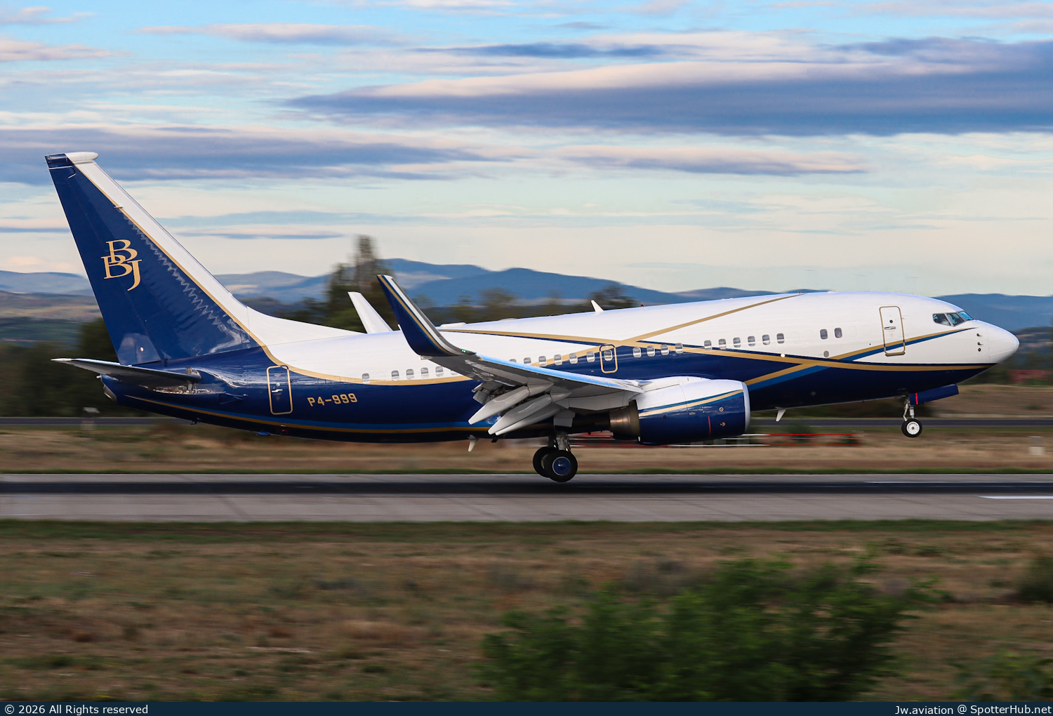 Photo of P4-999 - Boeing 737-7BC(BBJ) operated by Bestfly Aruba
