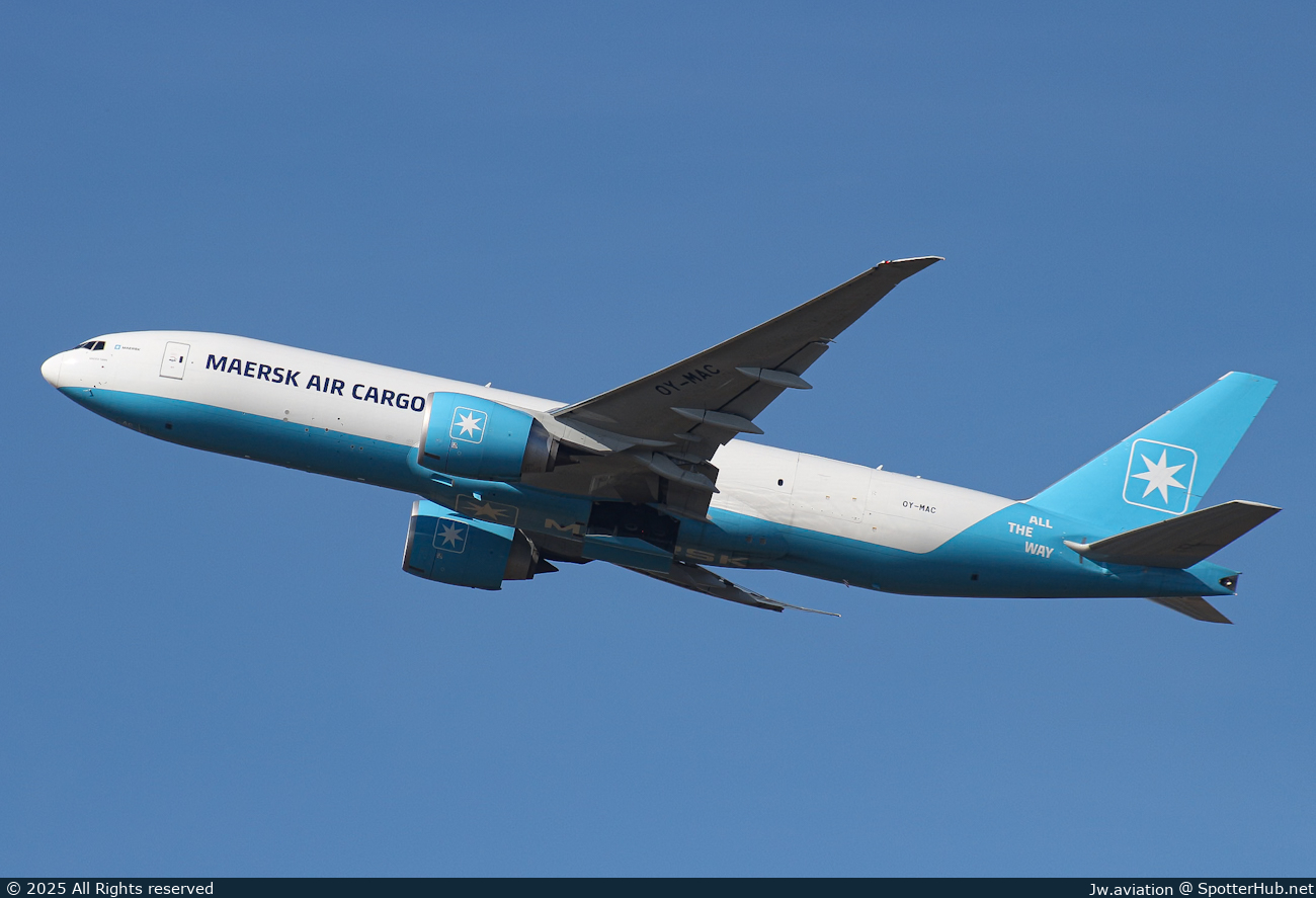 Photo of OY-MAC - Boeing 777-F operated by Maersk Air Cargo