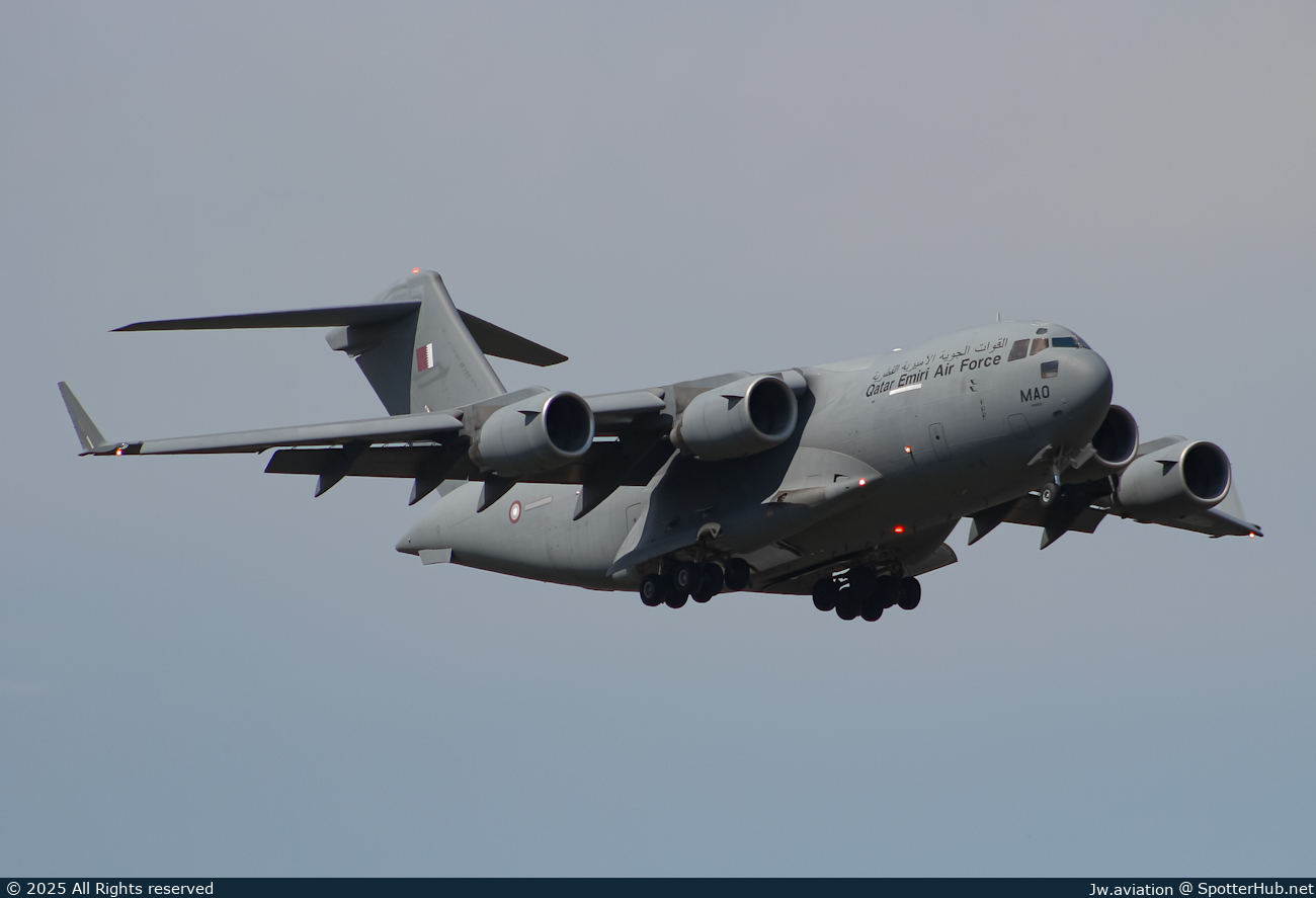 Photo of A7-MAO - Boeing C-17A Globemaster III operated by Qatar Emiri Air Force