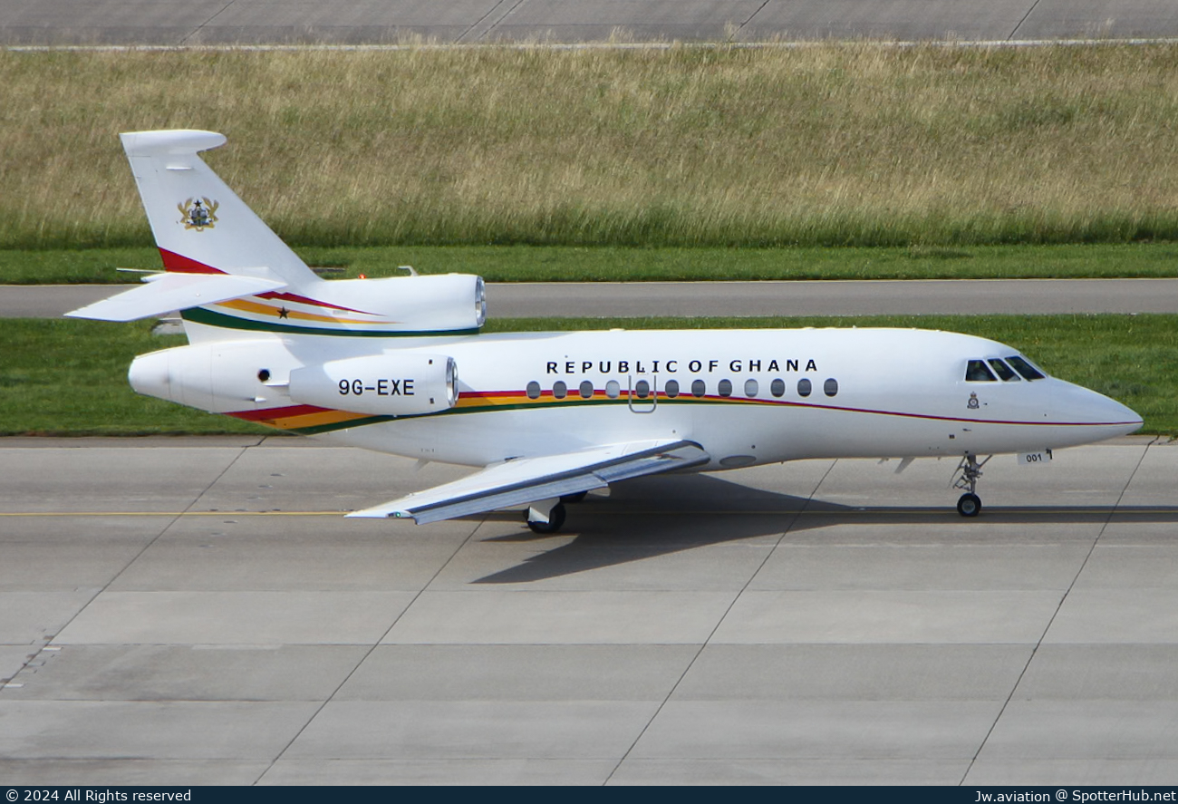 Photo of 9G-EXE - Dassault Falcon 900LX operated by Government of Ghana