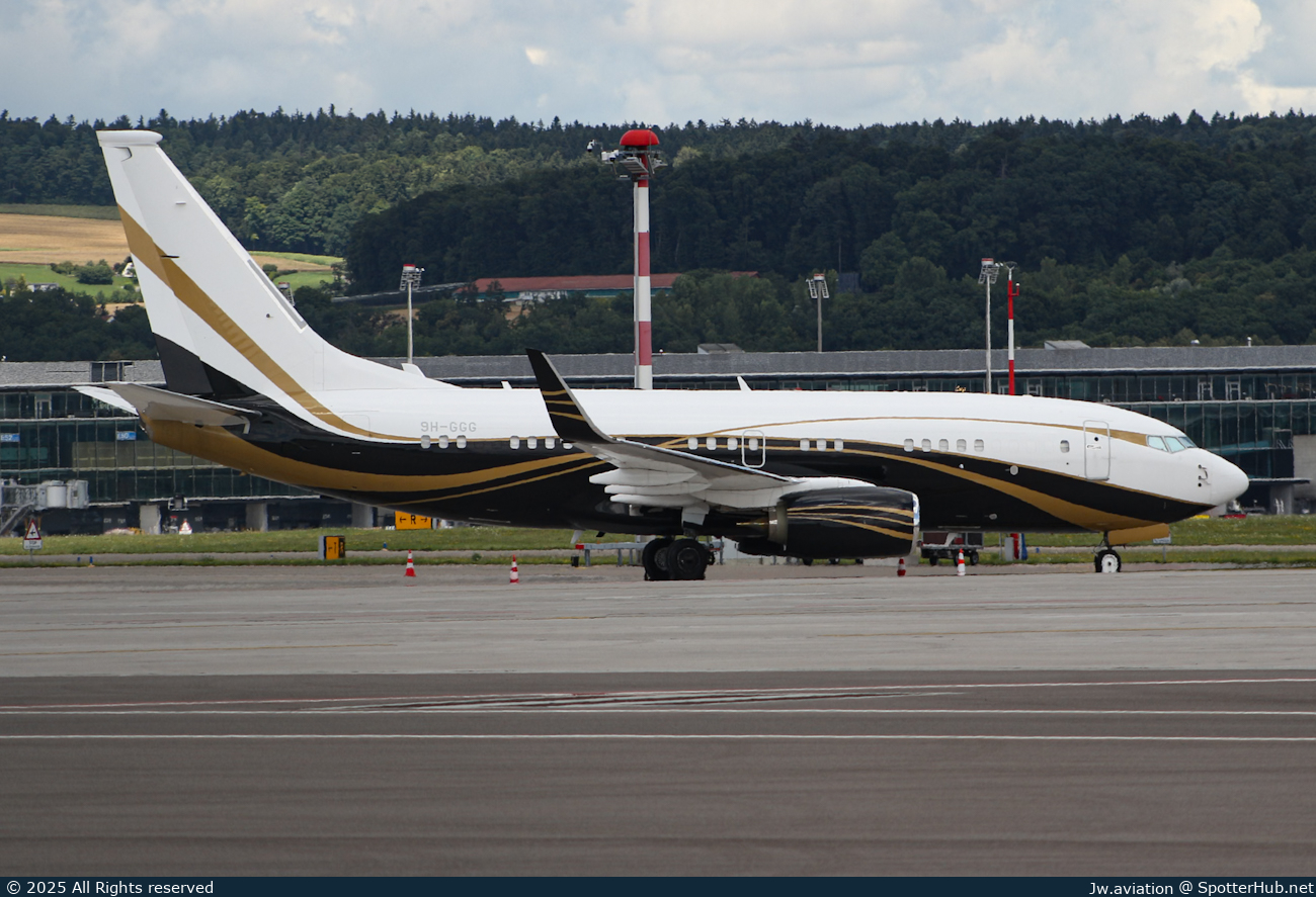 Photo of 9H-GGG - Boeing 737-7ZX(BBJ) operated by Jet Aviation Flight Services Malta