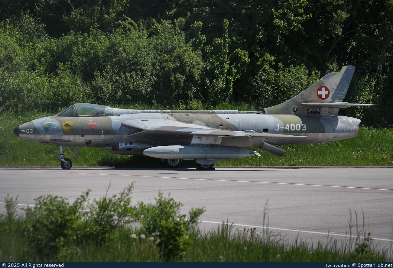 Photo of J-4003 - Hawker Hunter Mk.58 operated by Swiss Air Force