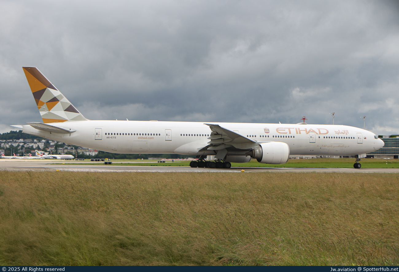 Photo of A6-ETE - Boeing 777-3FX(ER) operated by Etihad Airways