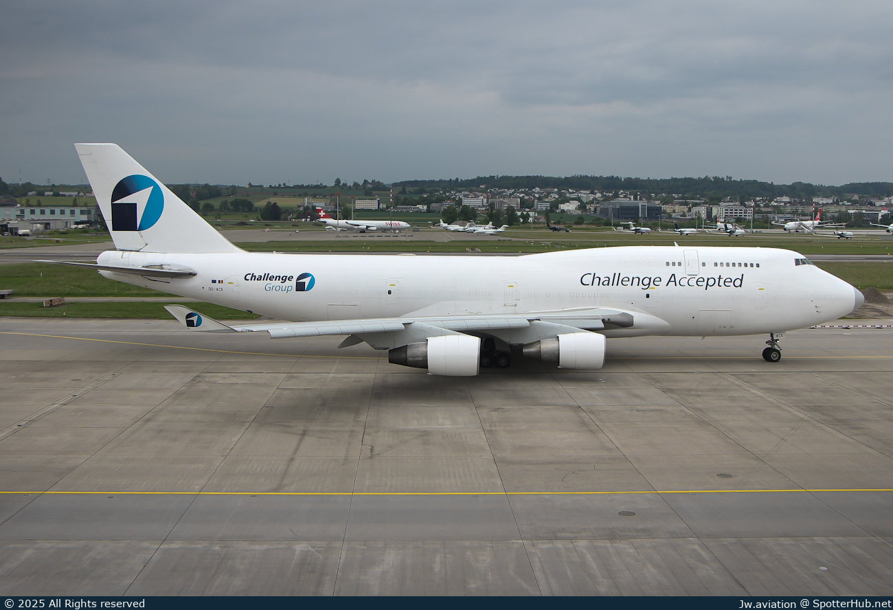 Photo of OO-ACE - Boeing 747-412(BCF) operated by Challenge Airlines BE