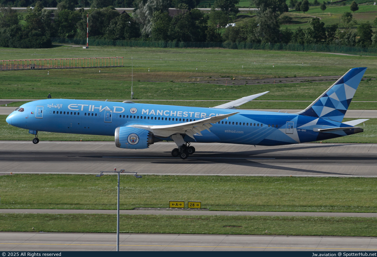 Photo of A6-BND - Boeing 787-9 Dreamliner operated by Etihad Airways