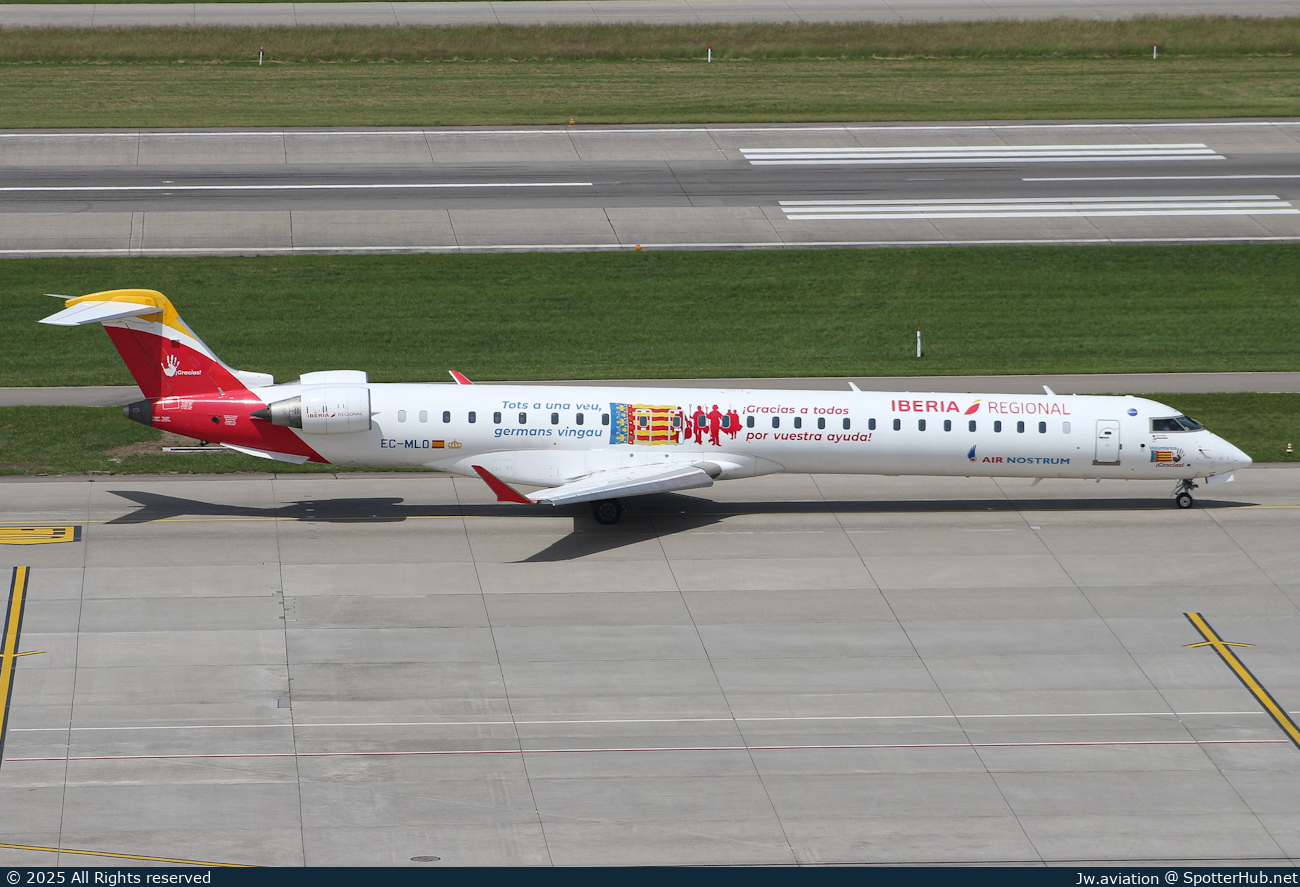 Photo of EC-MLO - Bombardier CRJ-1000 operated by Iberia Regional (opb Air Nostrum)