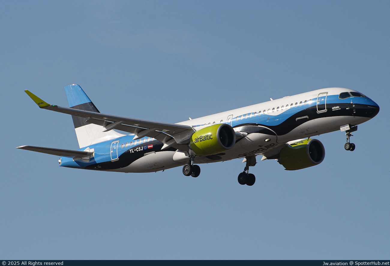 Photo of YL-CSJ - Airbus A220-300 operated by airBaltic