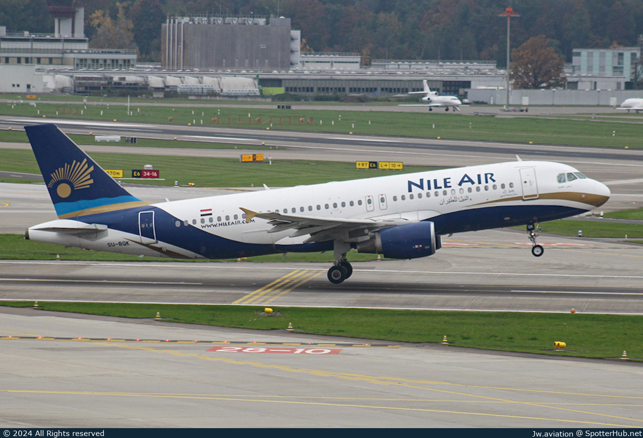 Photo of SU-BQK - Airbus A320-214 operated by Nile Air