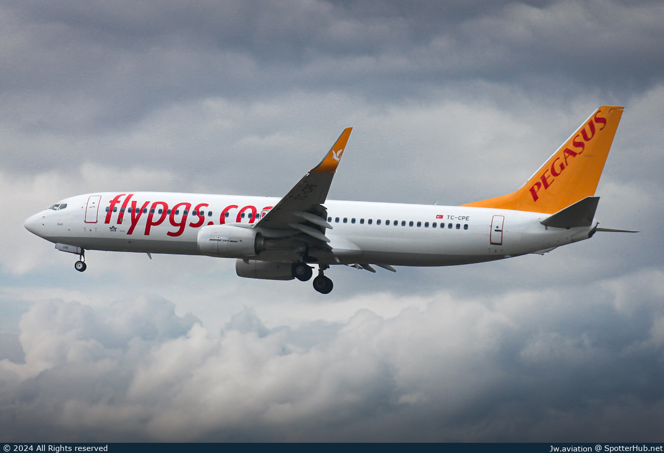 Photo of TC-CPE - Boeing 737-82R operated by Pegasus Airlines