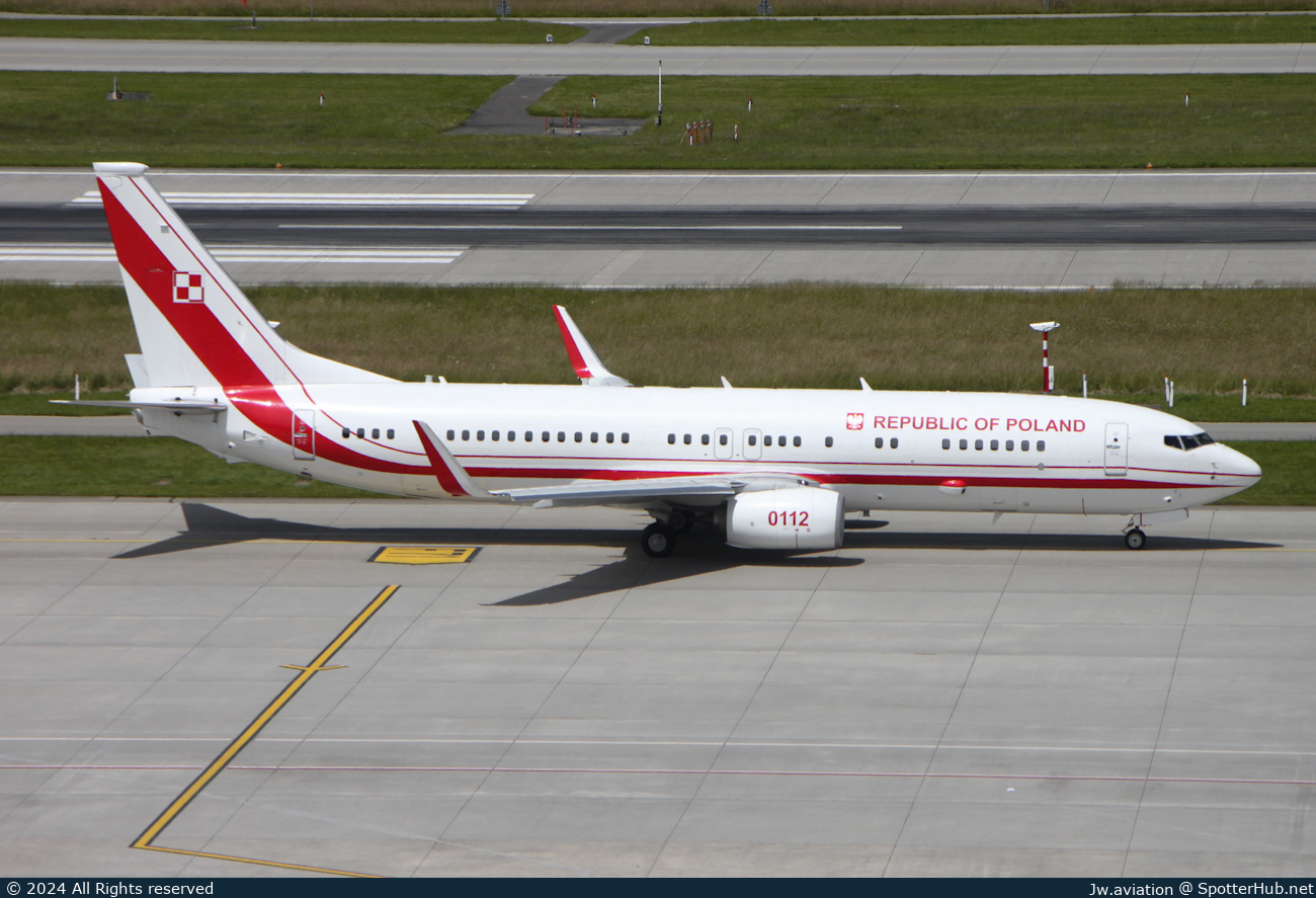 Photo of 0112 - Boeing 737-8TV(BBJ2) operated by Government of Poland